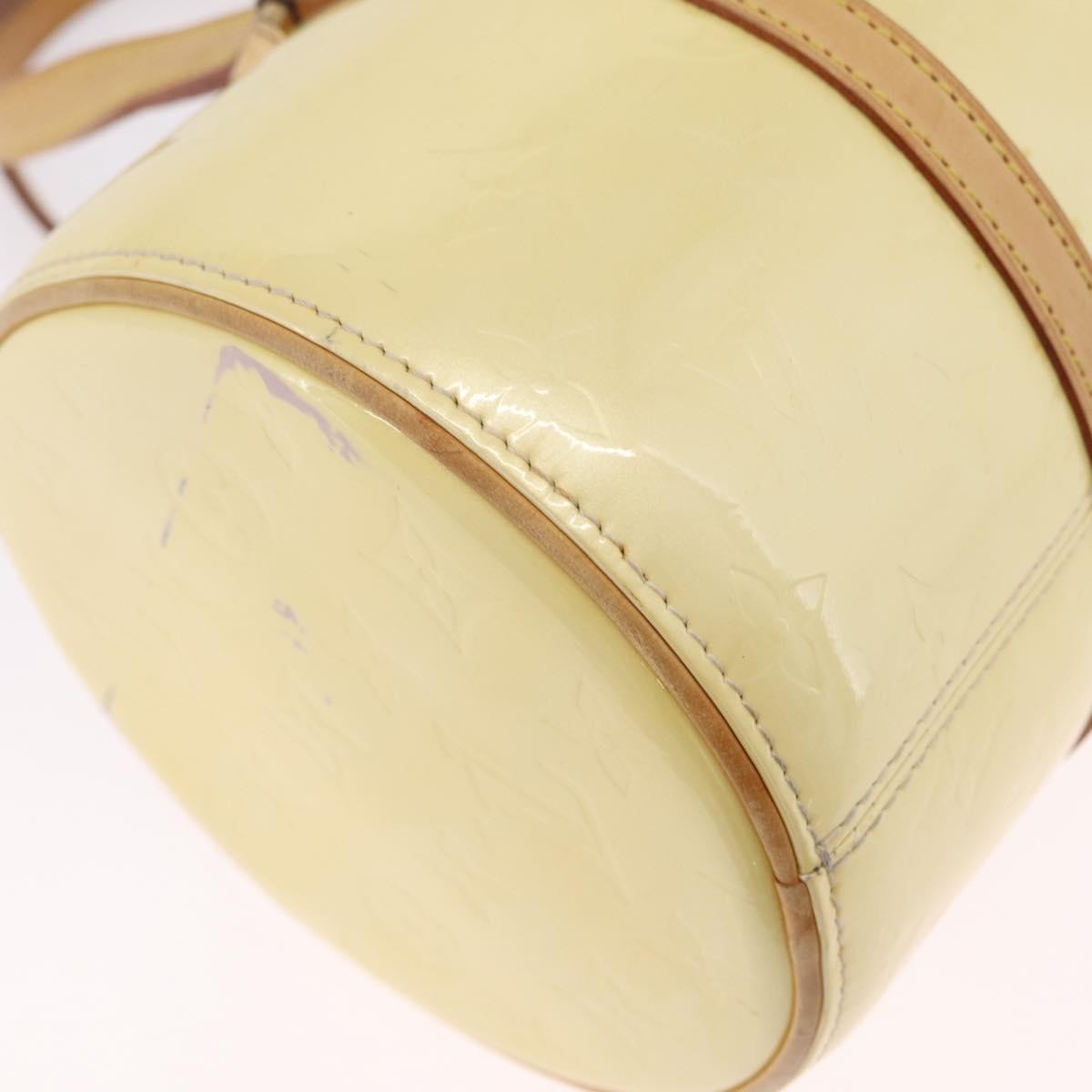Louis Vuitton Bedford Monogram Vernis Beige Patent_Leather Handbag (Pre-Owned)