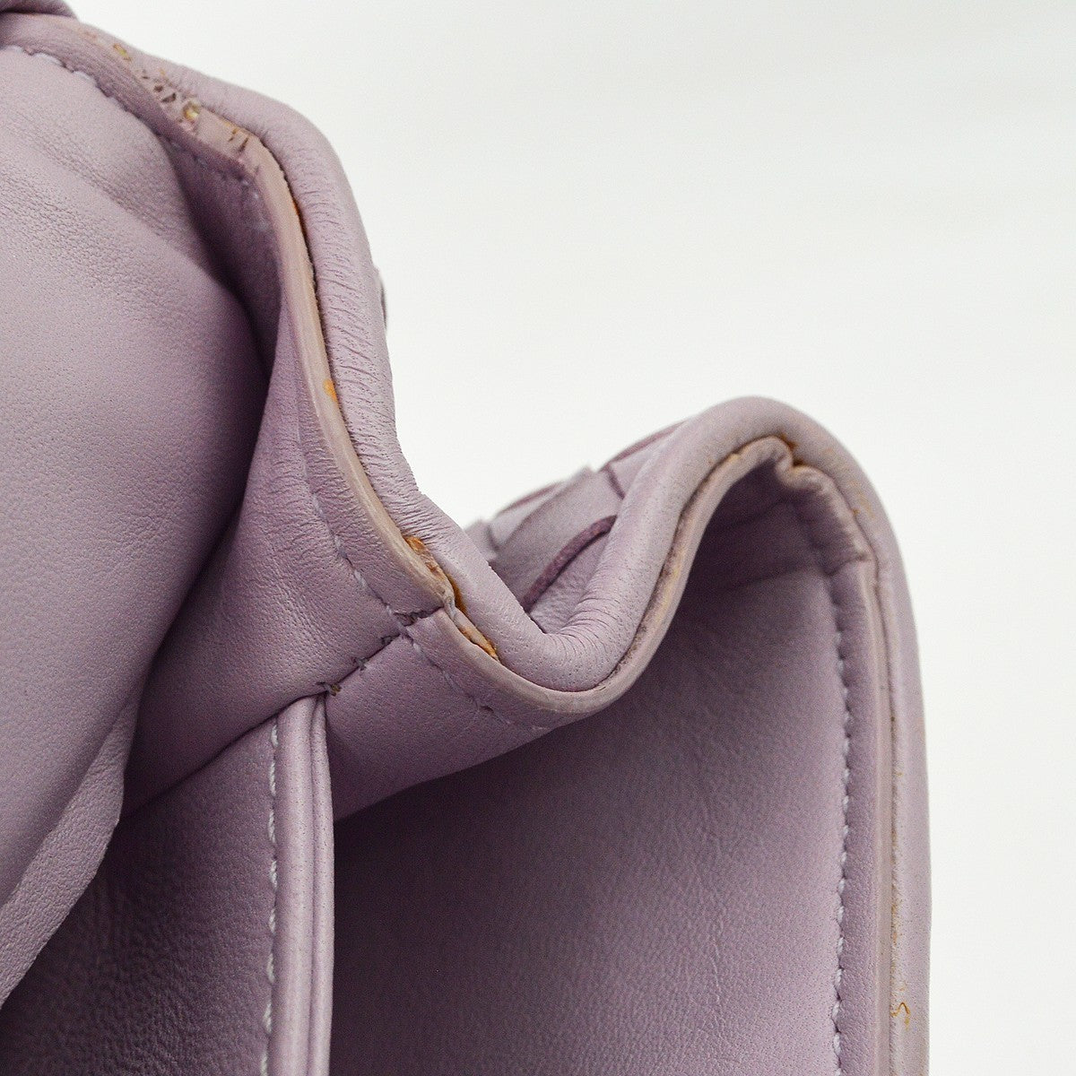 Bottega Veneta Olimpia Intrecciato Nappa Purple Leather Shoulder Bag Bag (Pre-Owned)