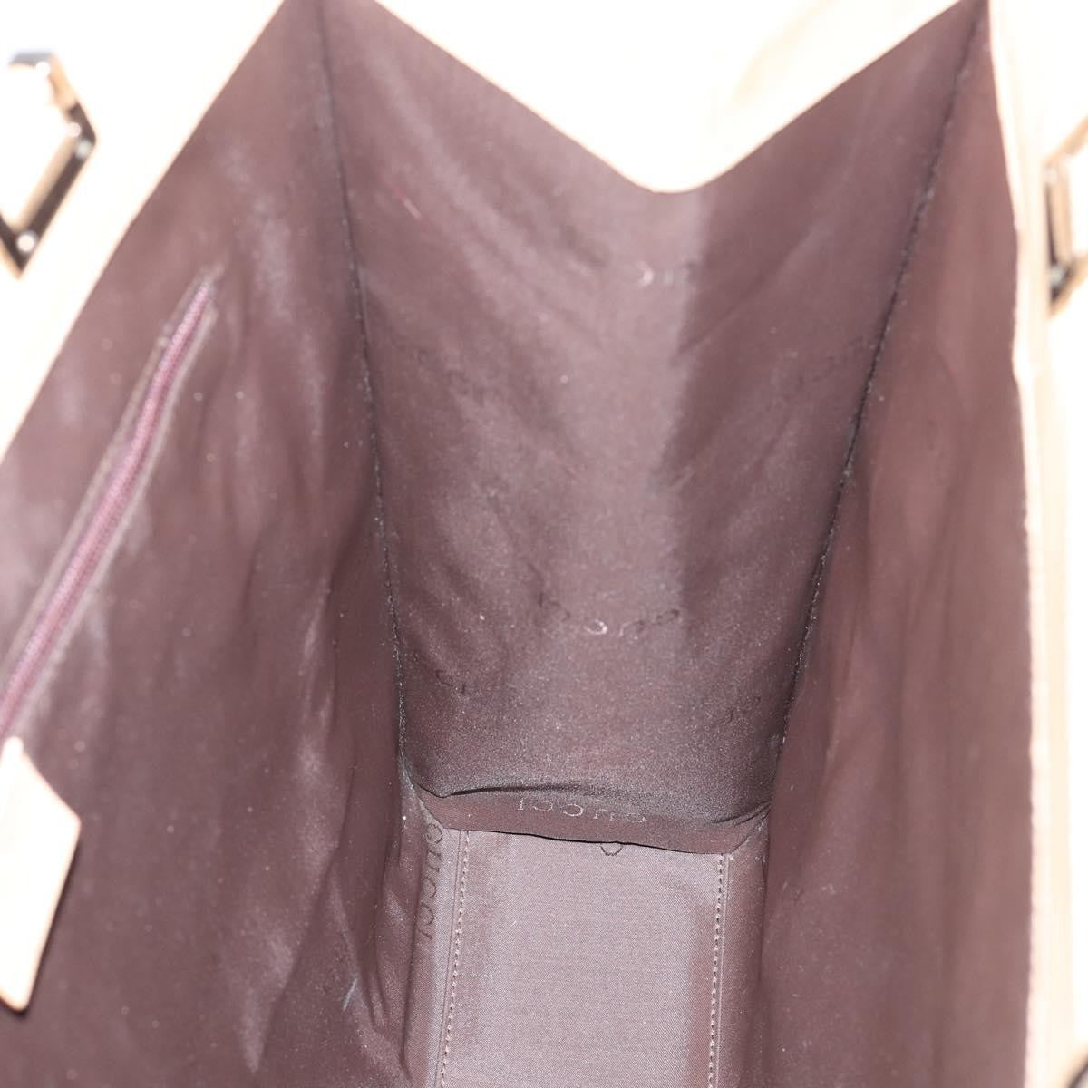 Gucci Jackie Leather Beige Leather Tote Bag Bag (Pre-Owned)