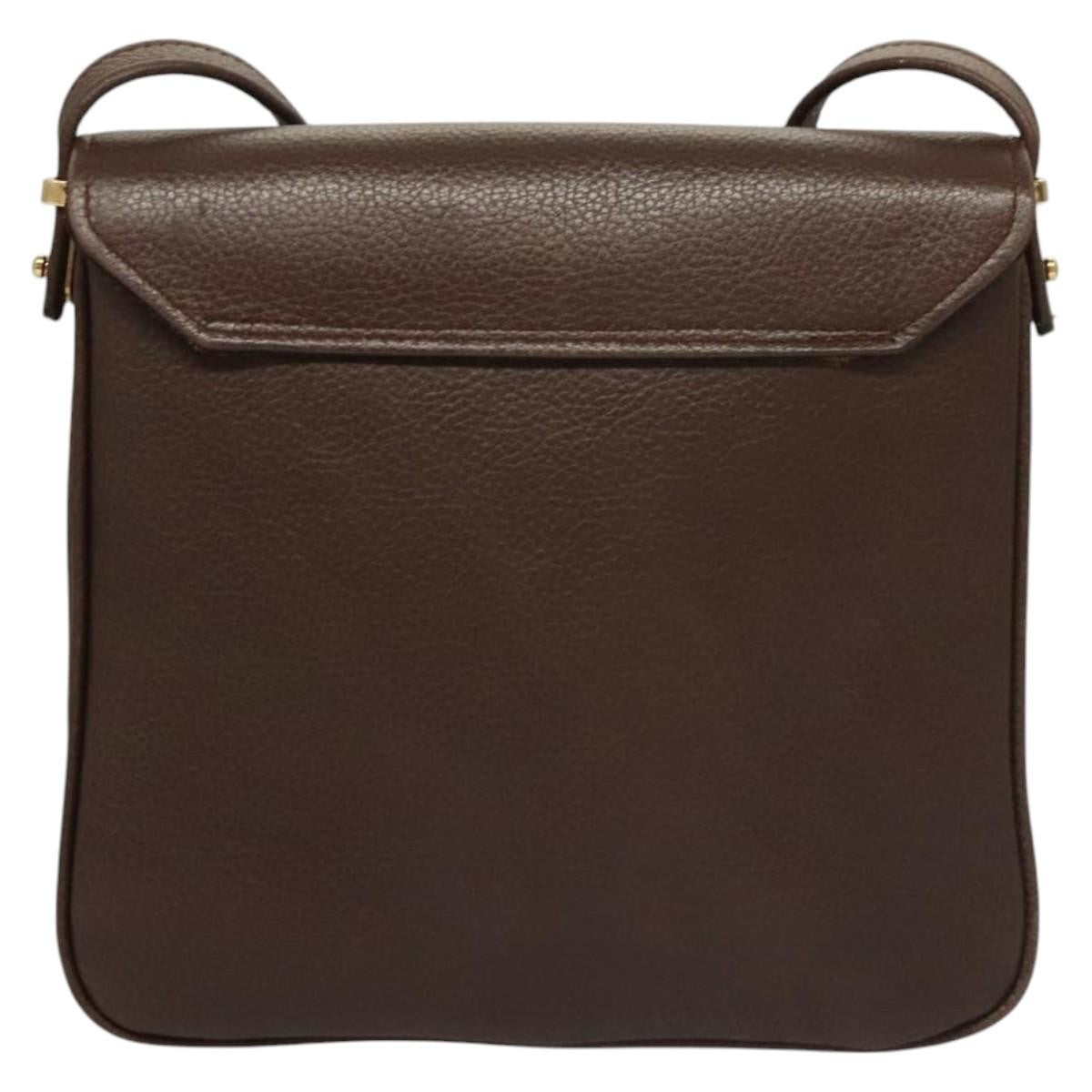 Bally Vintage Leather Brown Leather Shoulder Bag Bag (Pre-Owned)