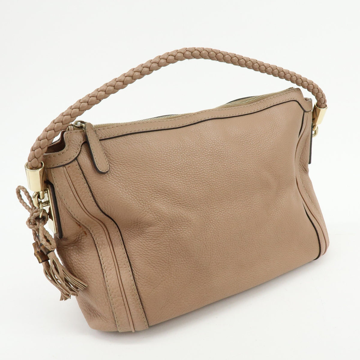 Gucci Bella Hobo Leather Pink Leather Shoulder Bag Bag (Pre-Owned)