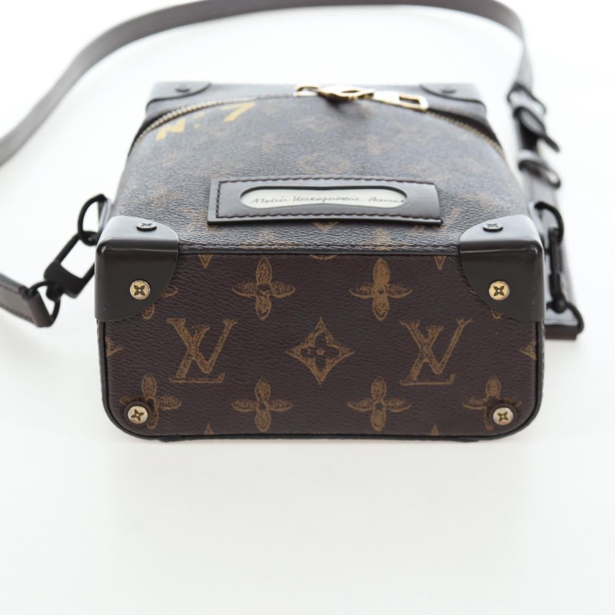 Louis Vuitton Vertical Box Trunk No.7 Trunk L'oeil Vintage Monogram Canvas Brown Canvas Handbag (Pre-Owned)