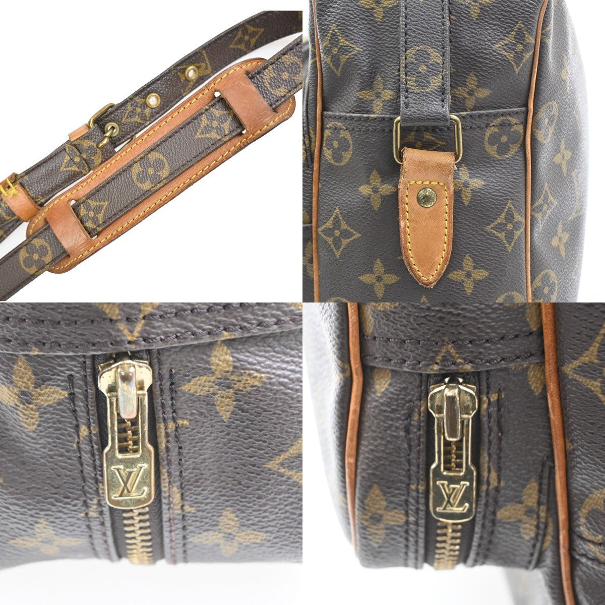 Louis Vuitton Nil Shoulder Bag Monogram Canvas Brown Canvas Shoulder Bag Bag (Pre-Owned)