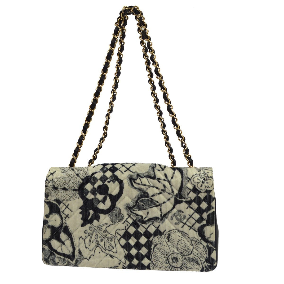 Chanel Limited Edition Scarf Flap Printed Silk And Leather Multicolour Textile Handbag (Pre-Owned)