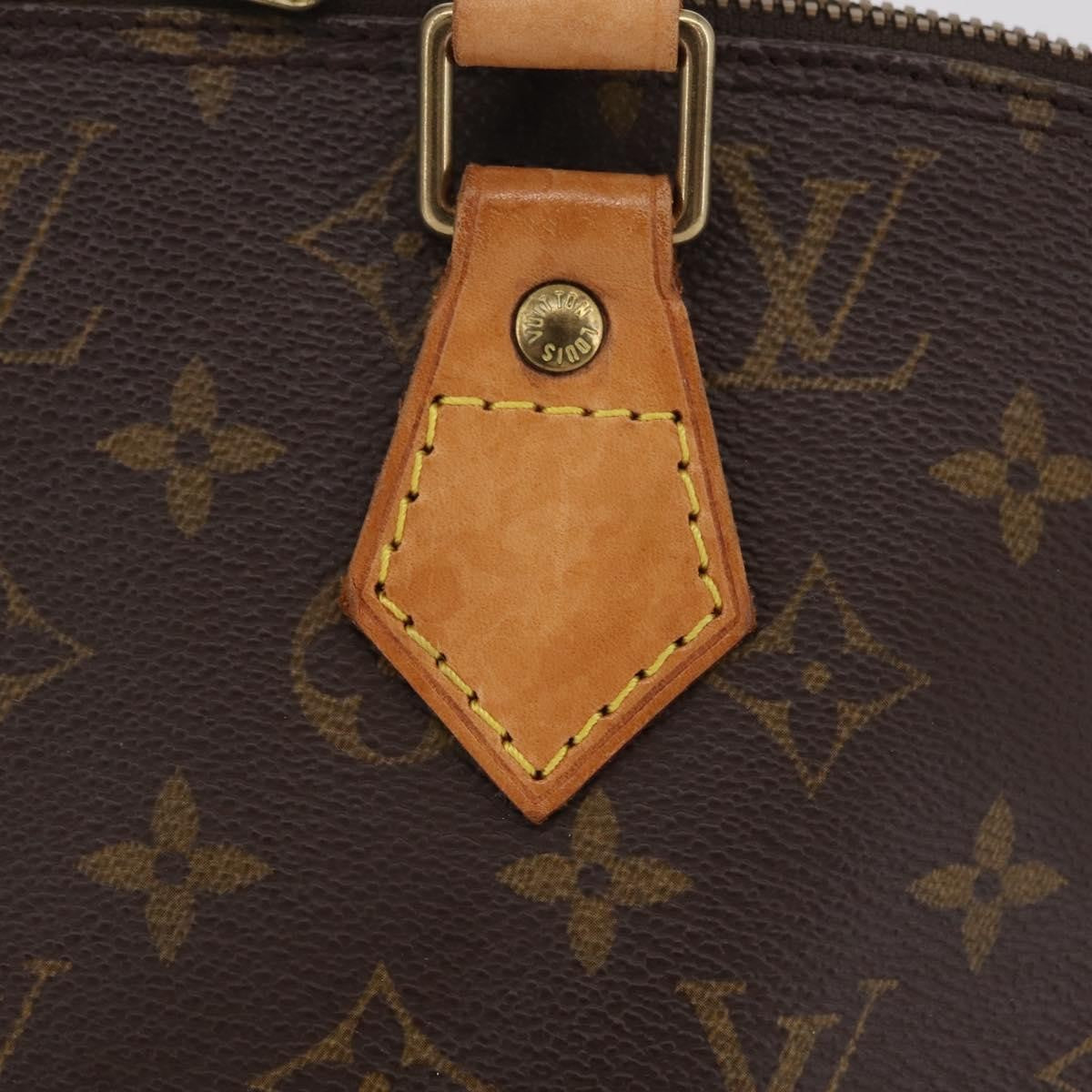 Louis Vuitton Alma Monogram Canvas Brown Canvas Handbag (Pre-Owned)