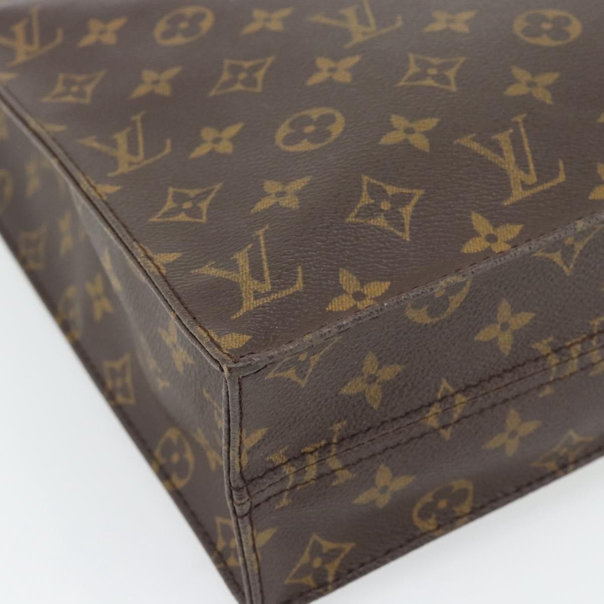 Louis Vuitton Vintage Sac Plat Monogram Canvas Brown Canvas Handbag (Pre-Owned)