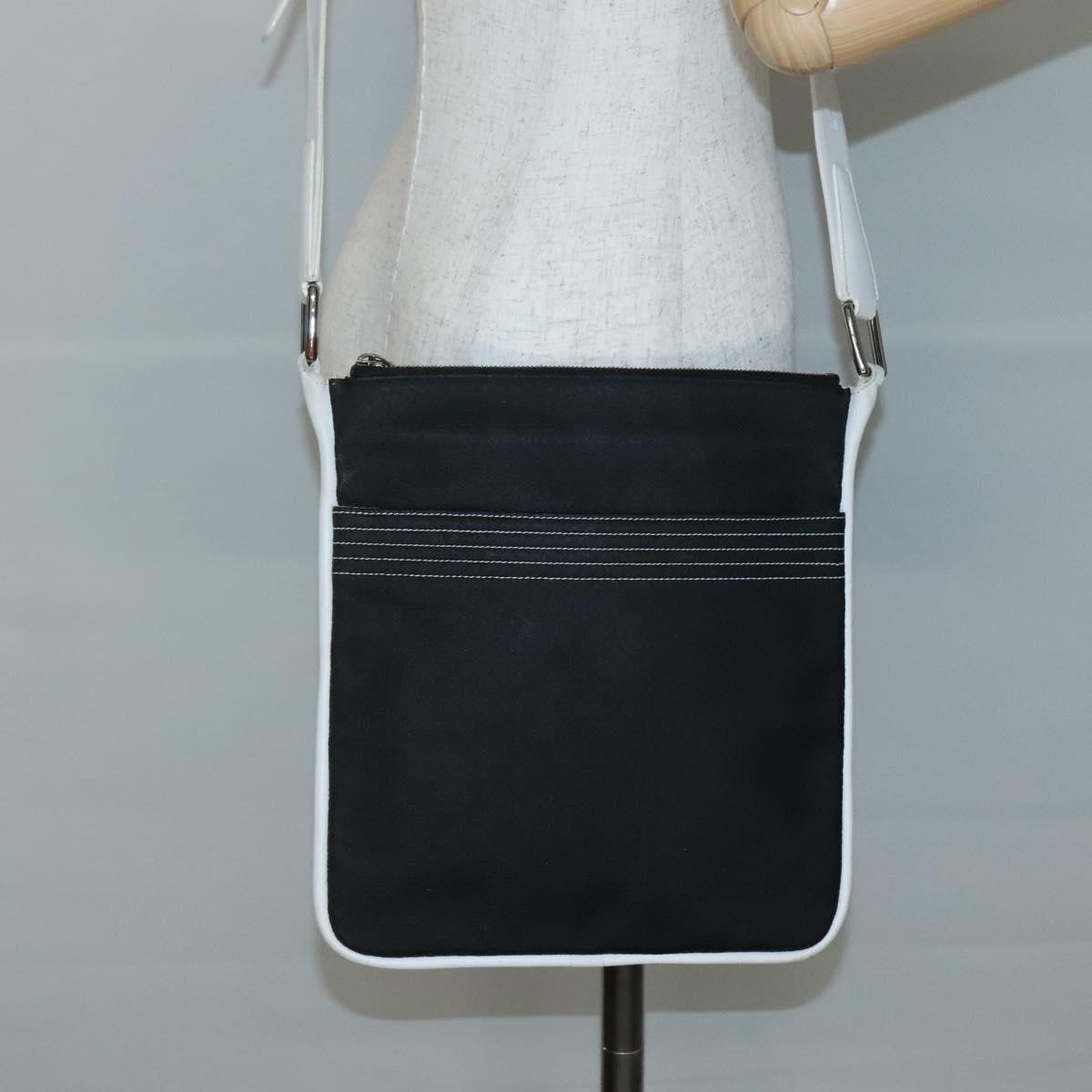 Loewe Anagram Leather Black Leather Shoulder Bag Bag (Pre-Owned)