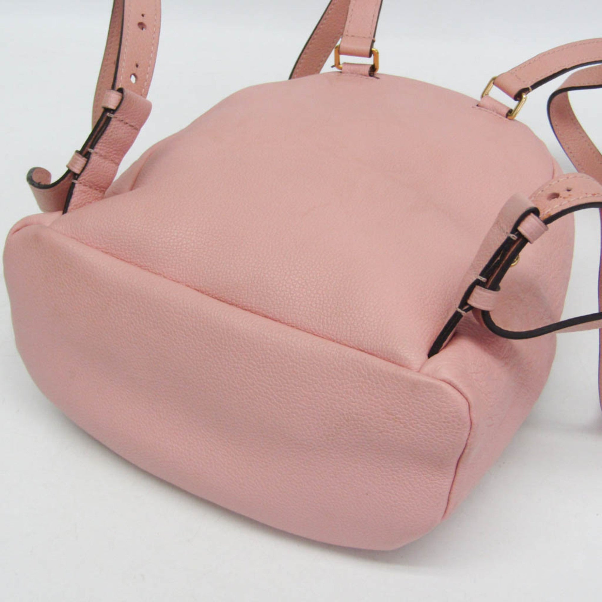 Louis Vuitton Sorbonne Monogram Empreinte Leather Pink Leather Backpack Bag (Pre-Owned)