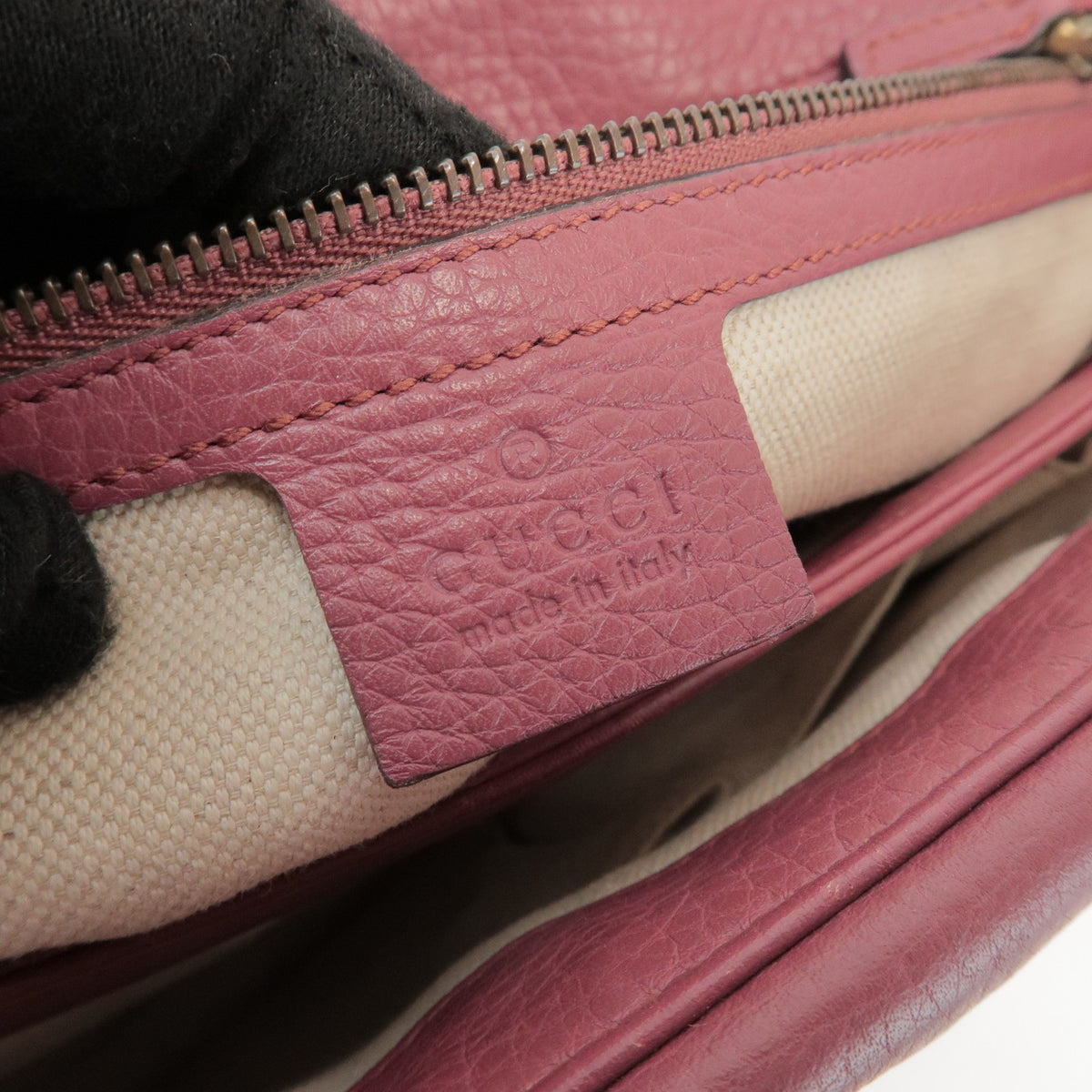 Gucci Gg Marmont Leather Pink Leather Shoulder Bag Bag (Pre-Owned)