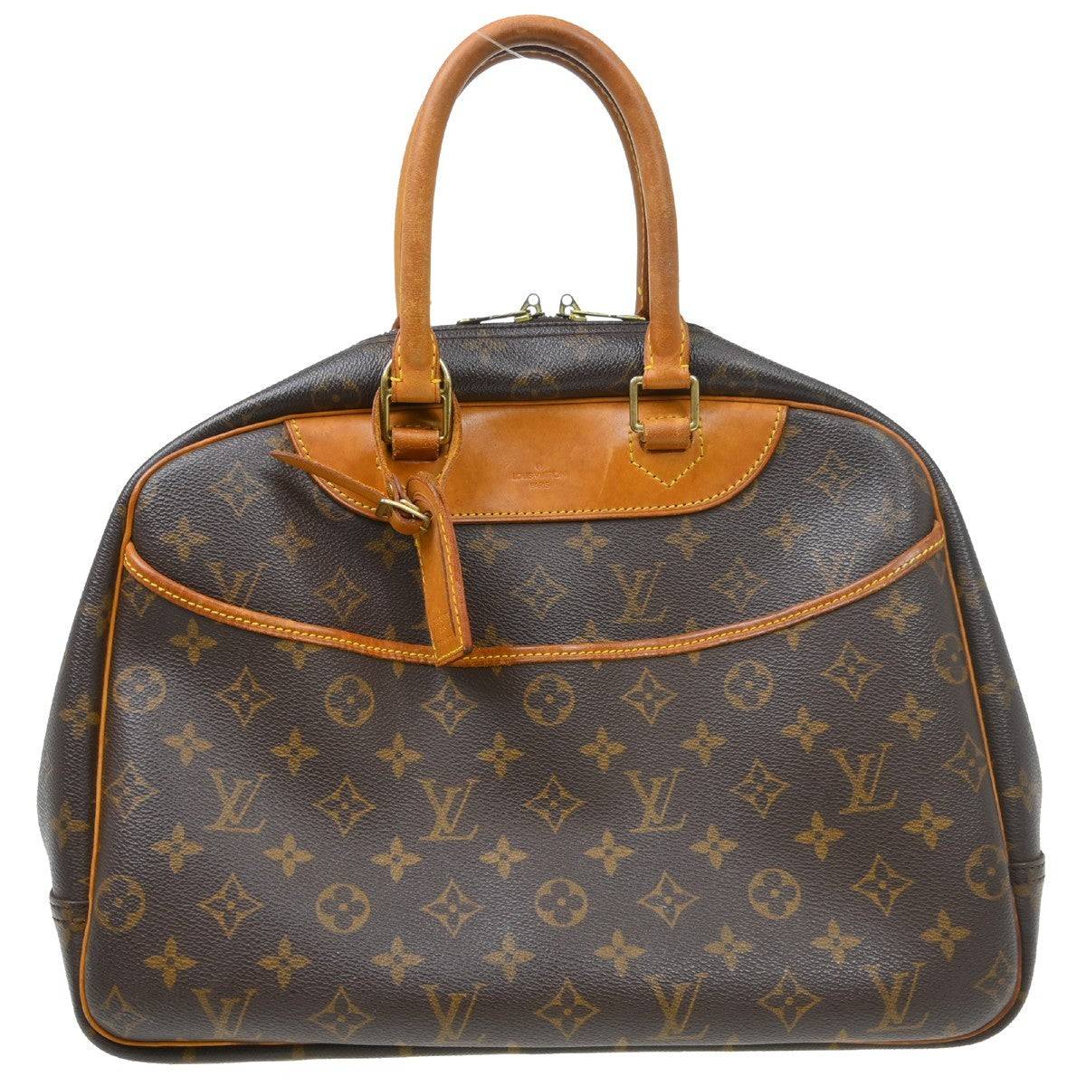 Louis Vuitton Deauville Monogram Canvas Brown Canvas Handbag (Pre-Owned)