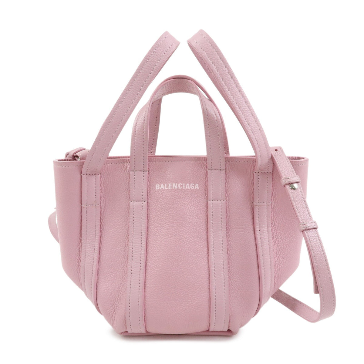 Balenciaga Everyday 2.0 North South Leather Pink Leather Tote Bag Bag (Pre-Owned)