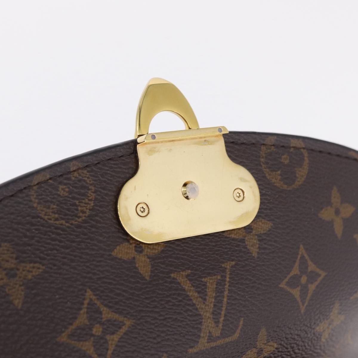 Louis Vuitton Saint Placide Monogram Canvas And Leather Brown Canvas Handbag (Pre-Owned)