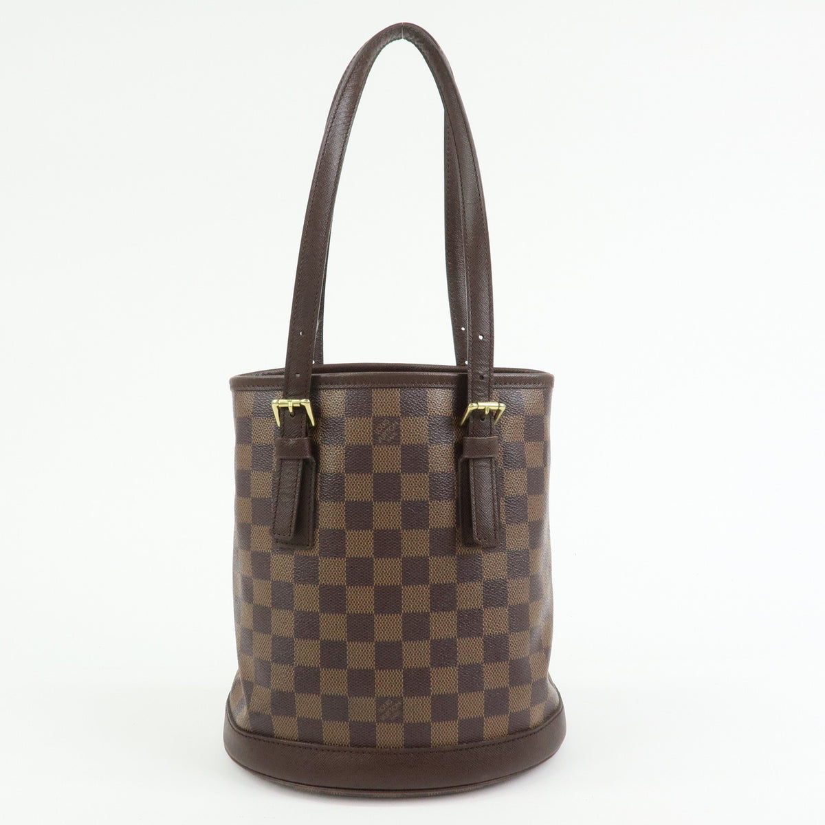Louis Vuitton Marais Bucket Damier Brown Canvas Handbag (Pre-Owned)