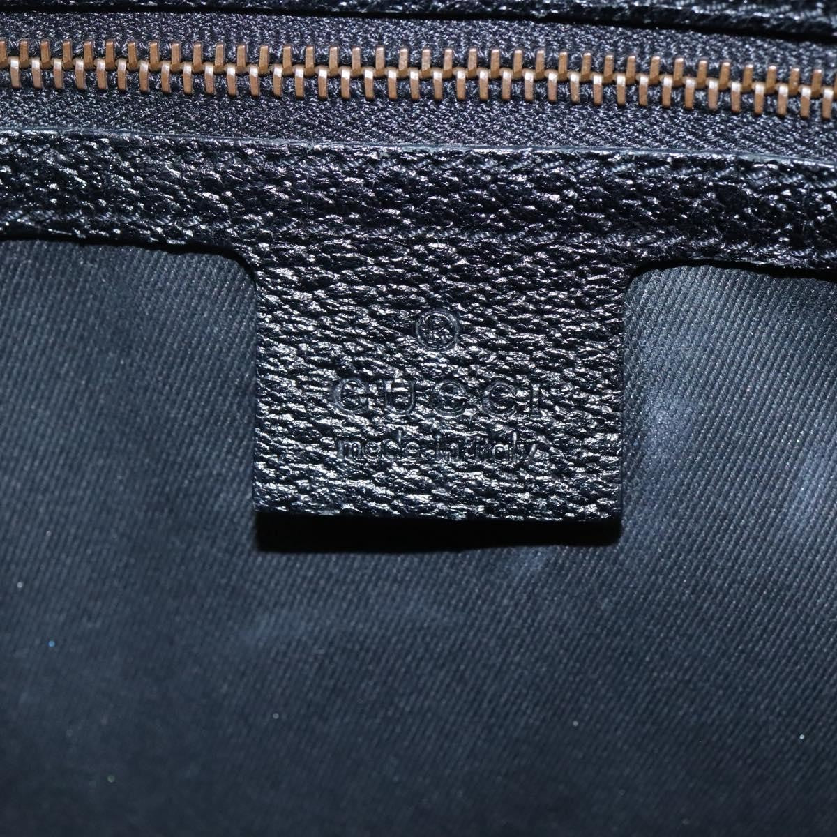 Gucci Nailhead Tote Gg Canvas And Leather Black Canvas Tote Bag Bag (Pre-Owned)