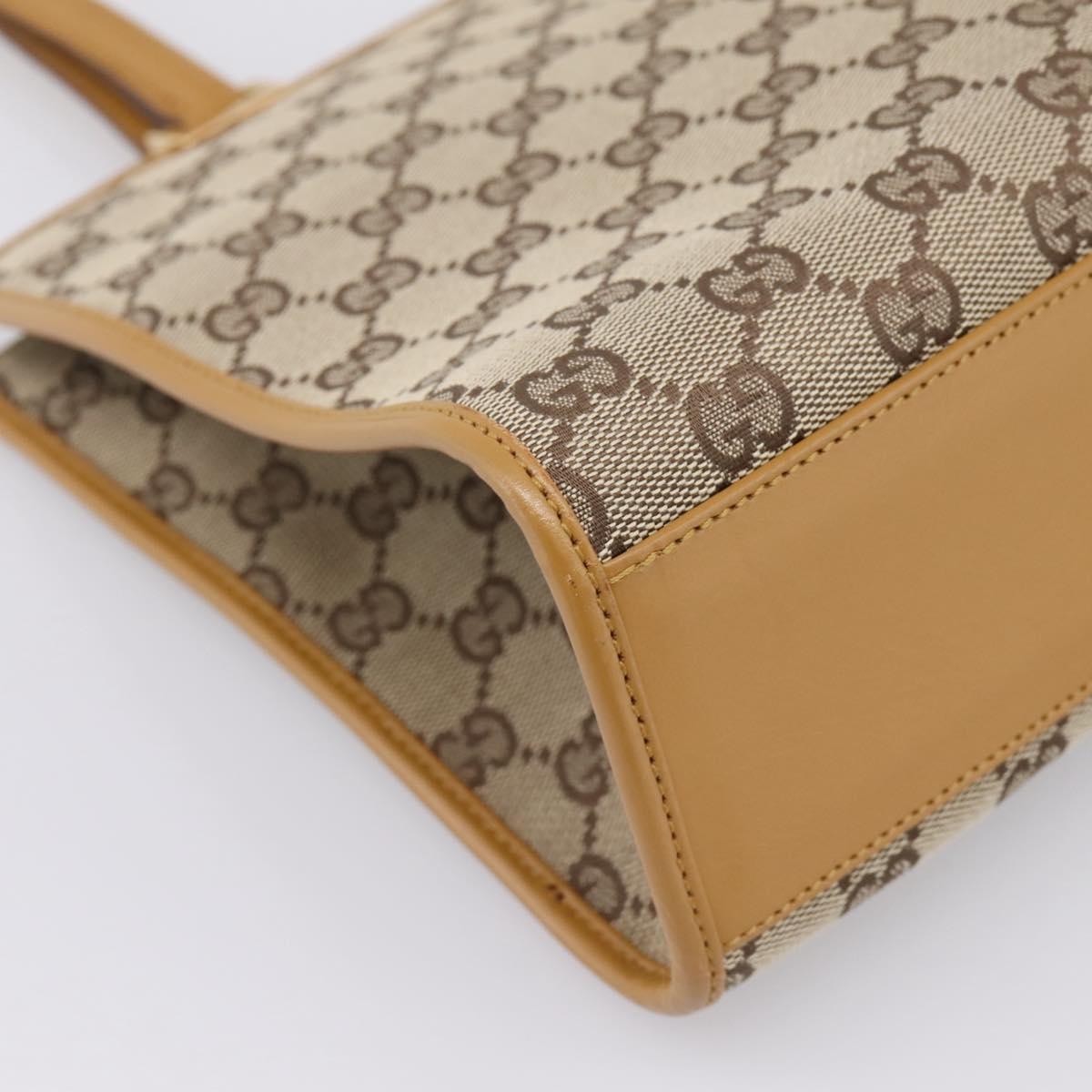 Gucci Jackie Gg Canvas Brown Canvas Tote Bag Bag (Pre-Owned)