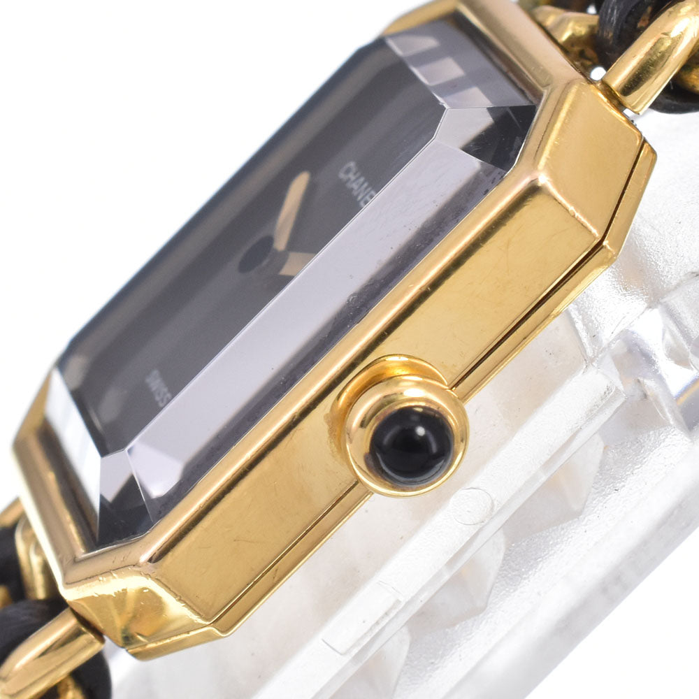 Chanel Premiere Rock Quartz Stainless Steel And Leather Watch (Pre-Owned)