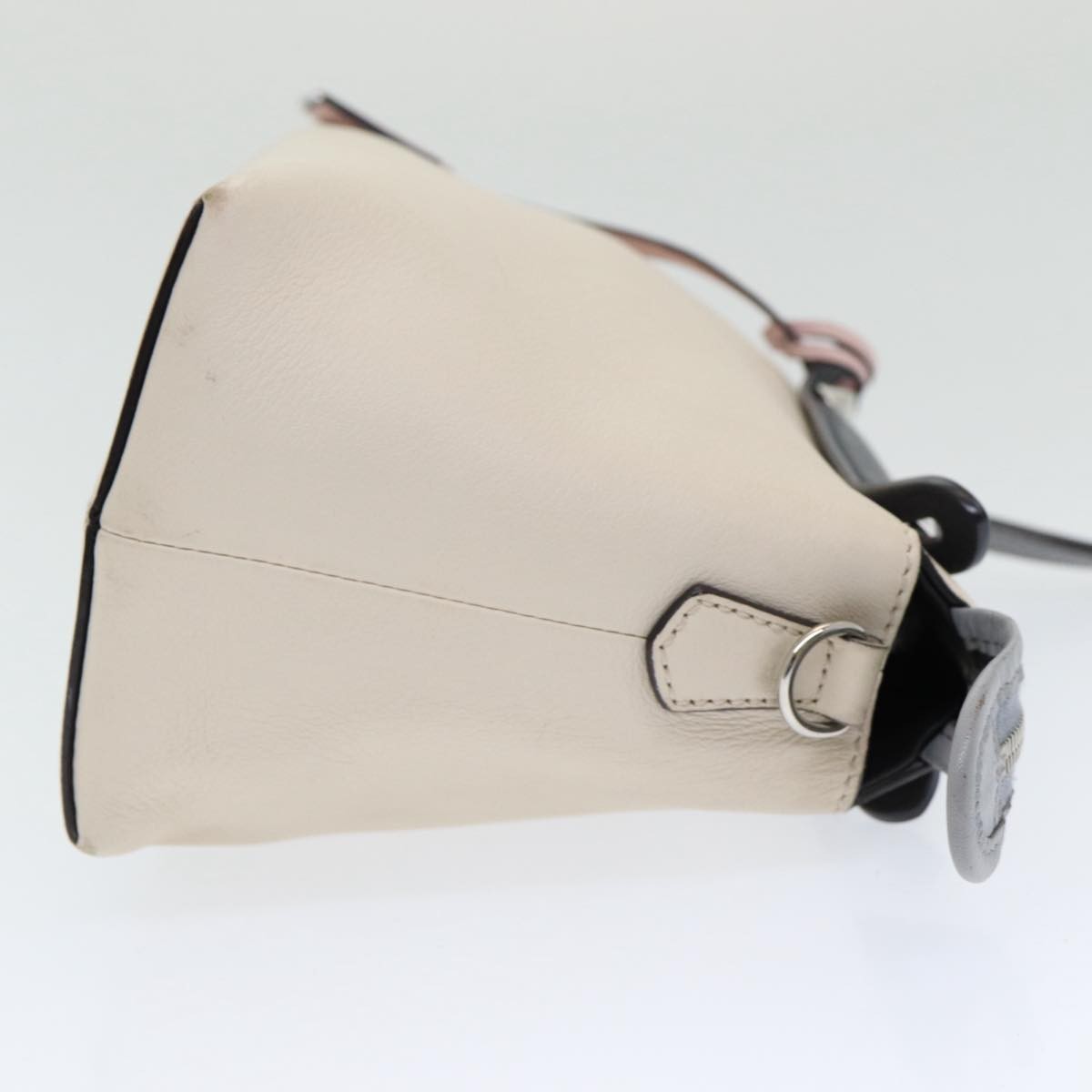 Fendi By The Way Satchel Leather Beige Leather Handbag (Pre-Owned)
