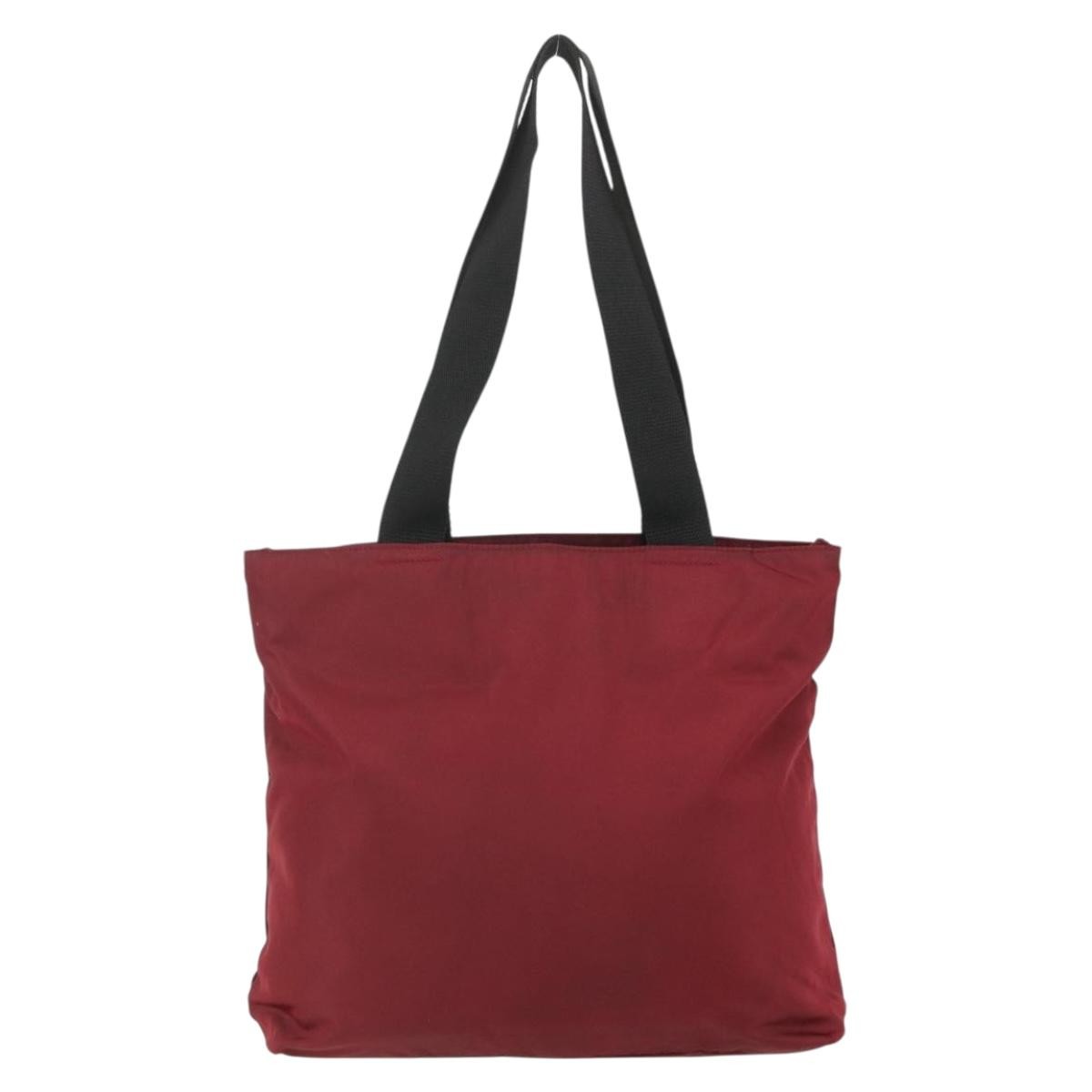 Prada Sport Nylon Red Nylon Tote Bag Bag (Pre-Owned)