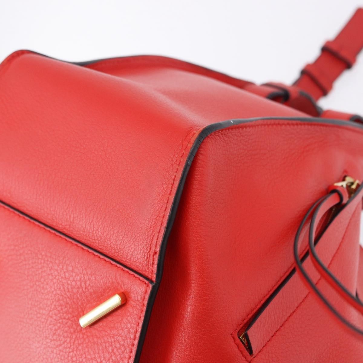 Loewe Hammock Leather Red Leather Handbag (Pre-Owned)