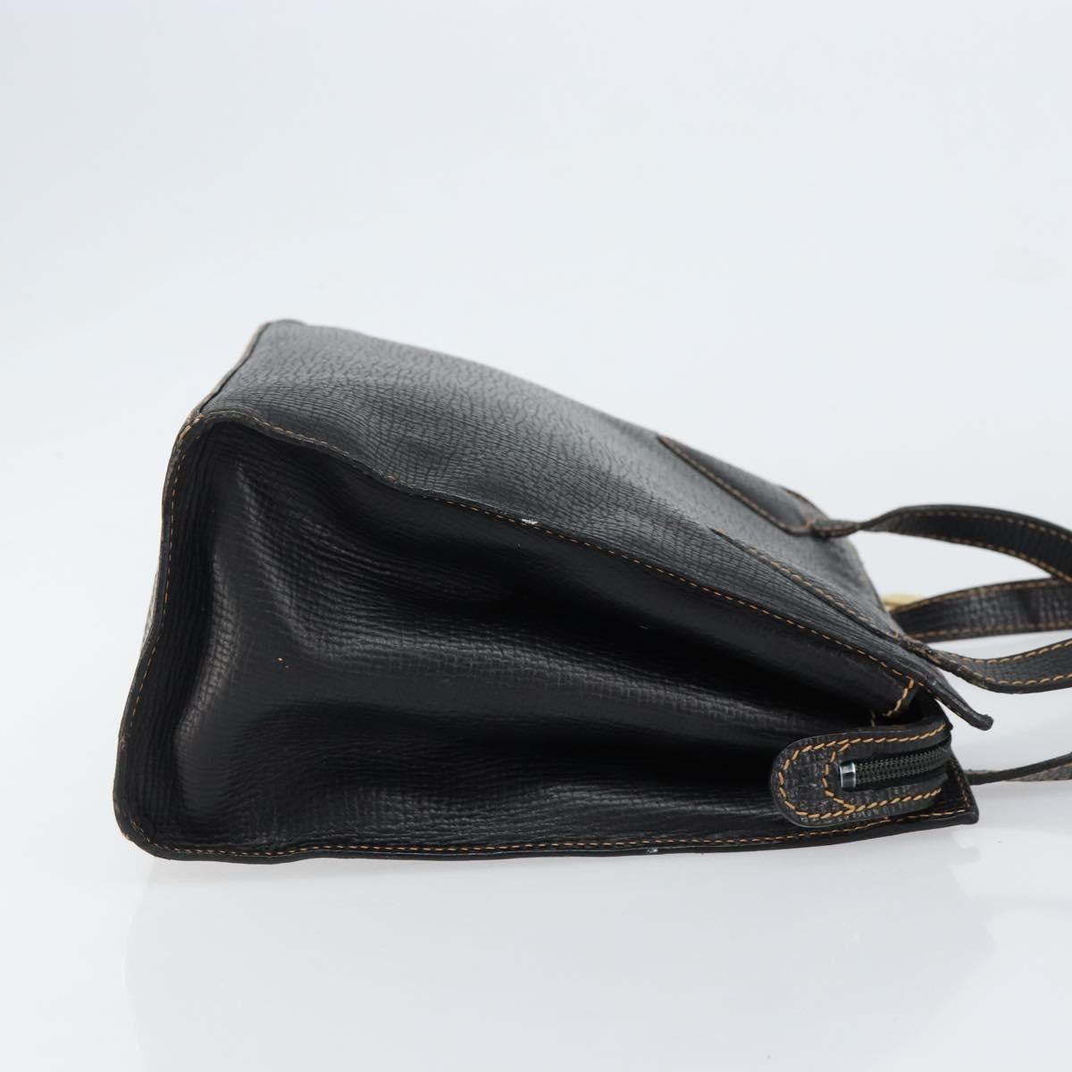 Loewe Tote Leather Black Leather Tote Bag Bag (Pre-Owned)