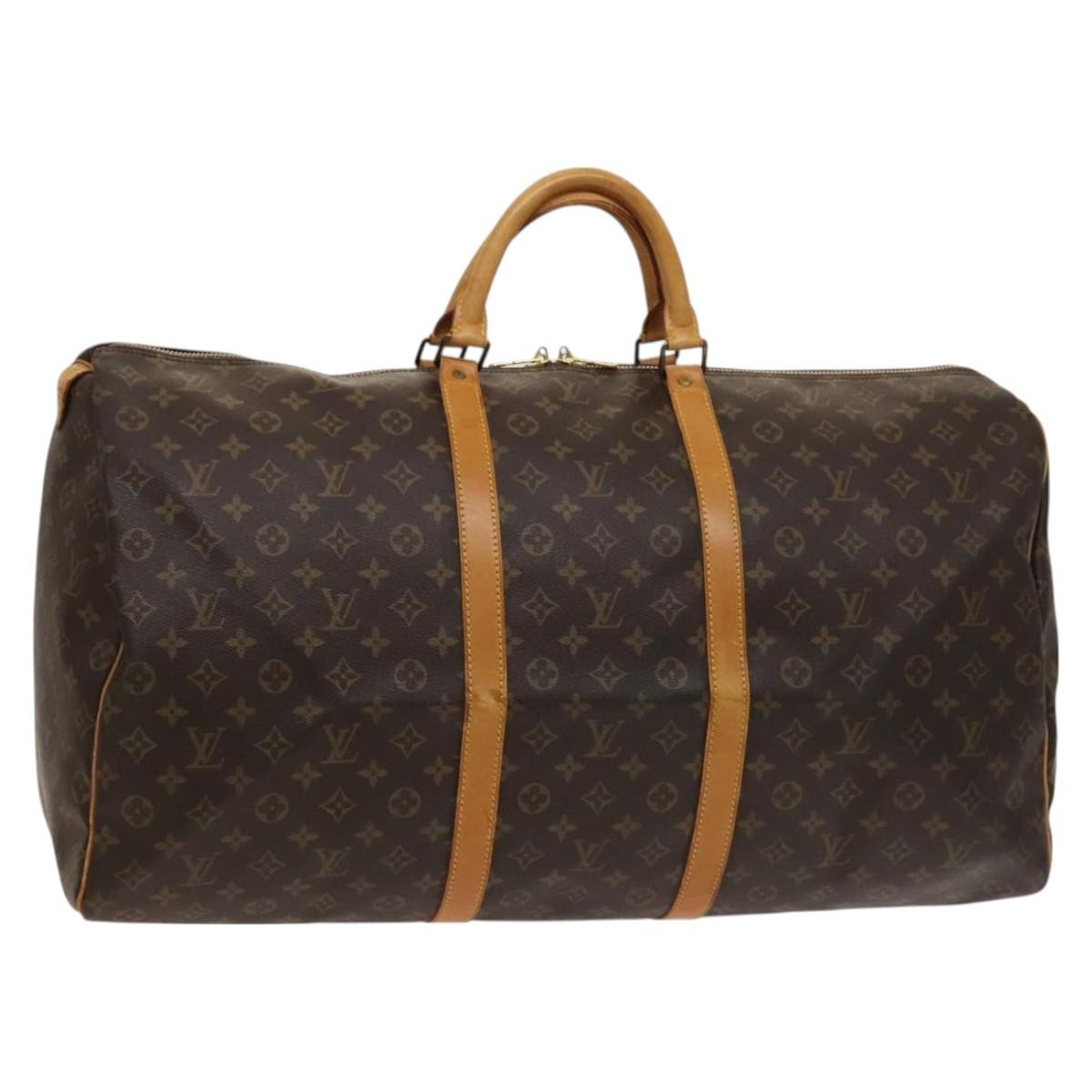 Louis Vuitton Keepall Monogram Canvas Brown Canvas Travel Bag Bag (Pre-Owned)