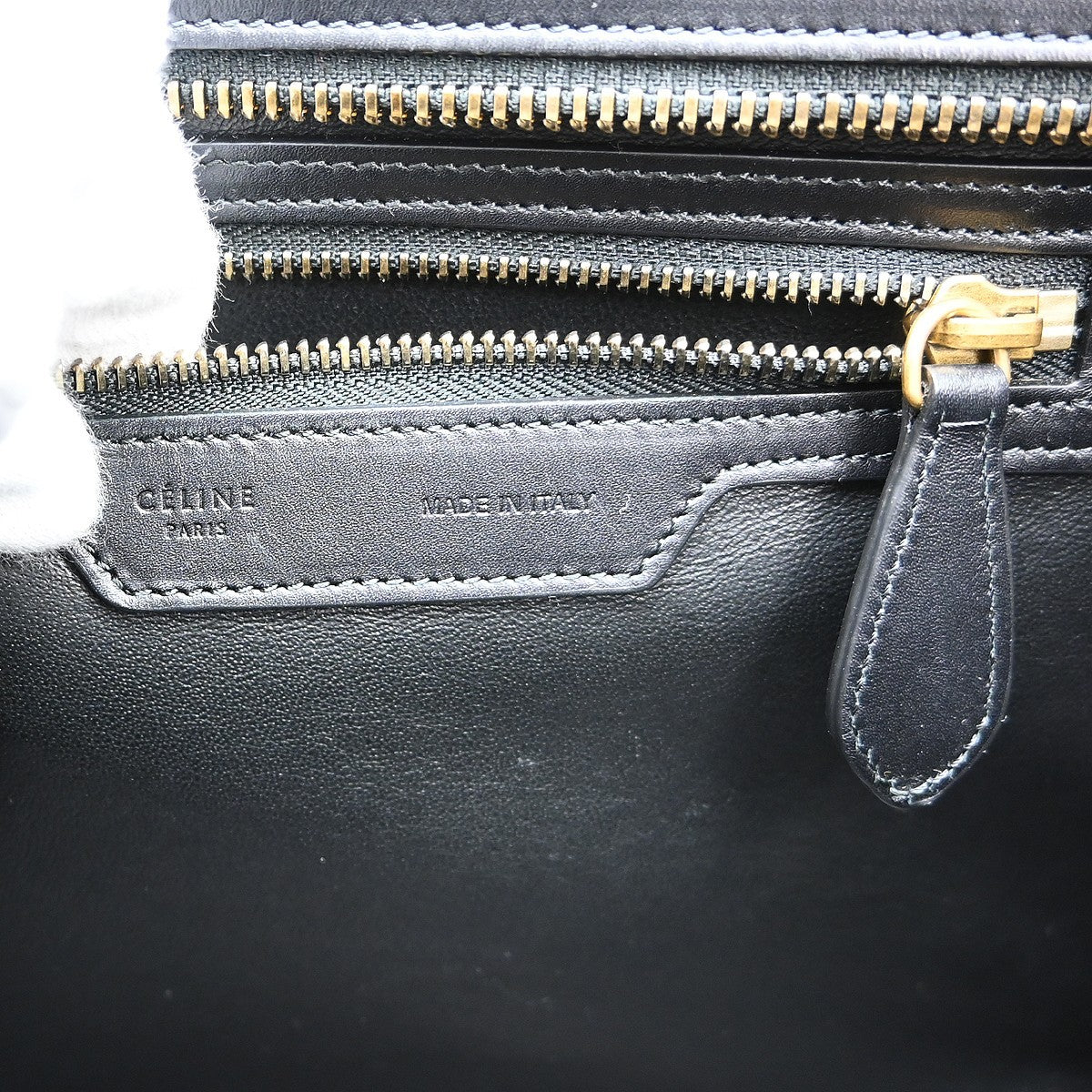 Celine Tricolor Shoulder Luggage Leather Multicolour Leather Tote Bag Bag (Pre-Owned)