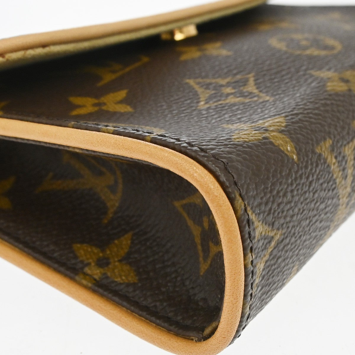 Louis Vuitton Florentine Waist Monogram Canvas Brown Canvas Clutche & Pouche Bag (Pre-Owned)