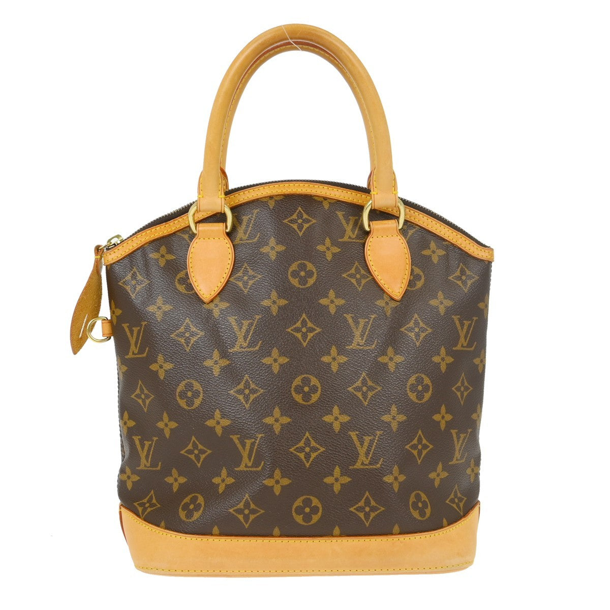 Louis Vuitton Lockit Monogram Canvas Brown Canvas Handbag (Pre-Owned)