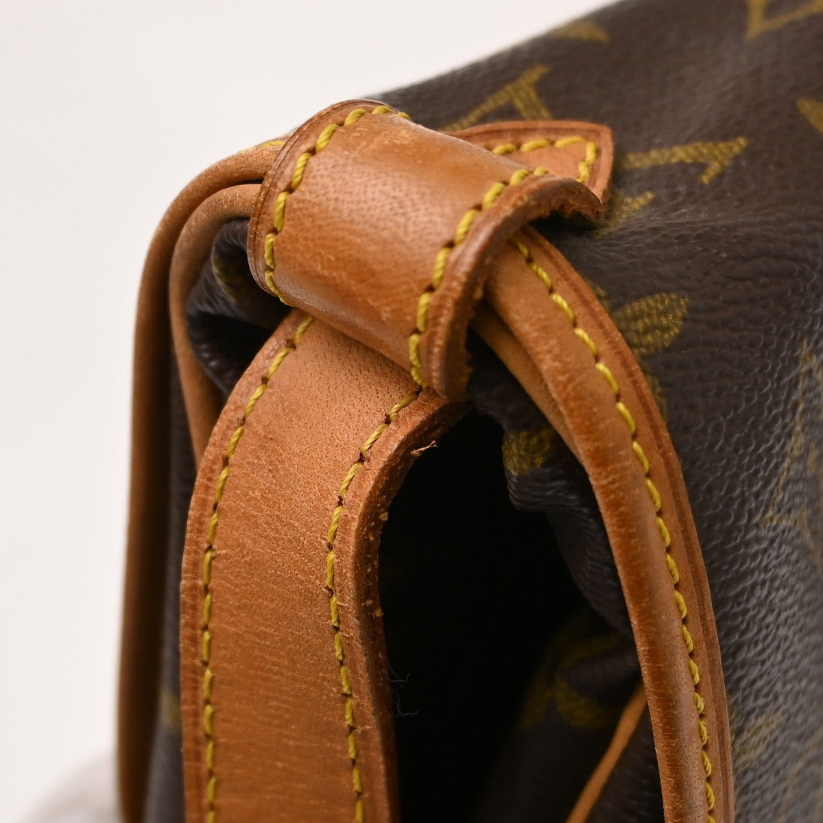 Louis Vuitton Saumur Monogram Canvas Brown Canvas Shoulder Bag Bag (Pre-Owned)