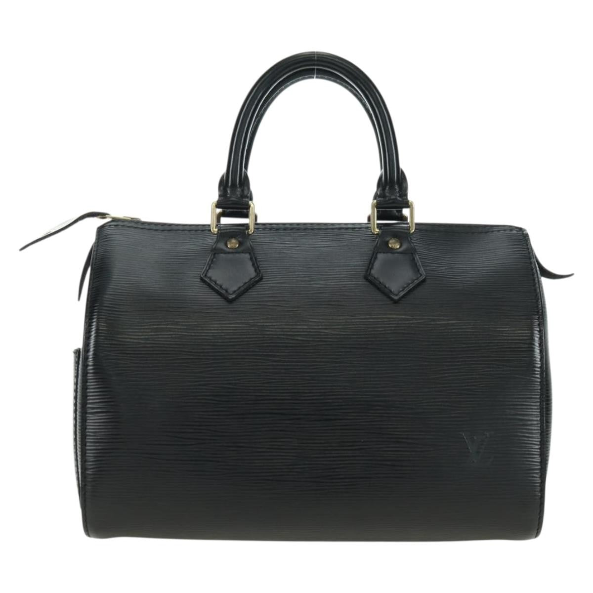 Louis Vuitton Speedy Epi Leather Black Leather Handbag (Pre-Owned)