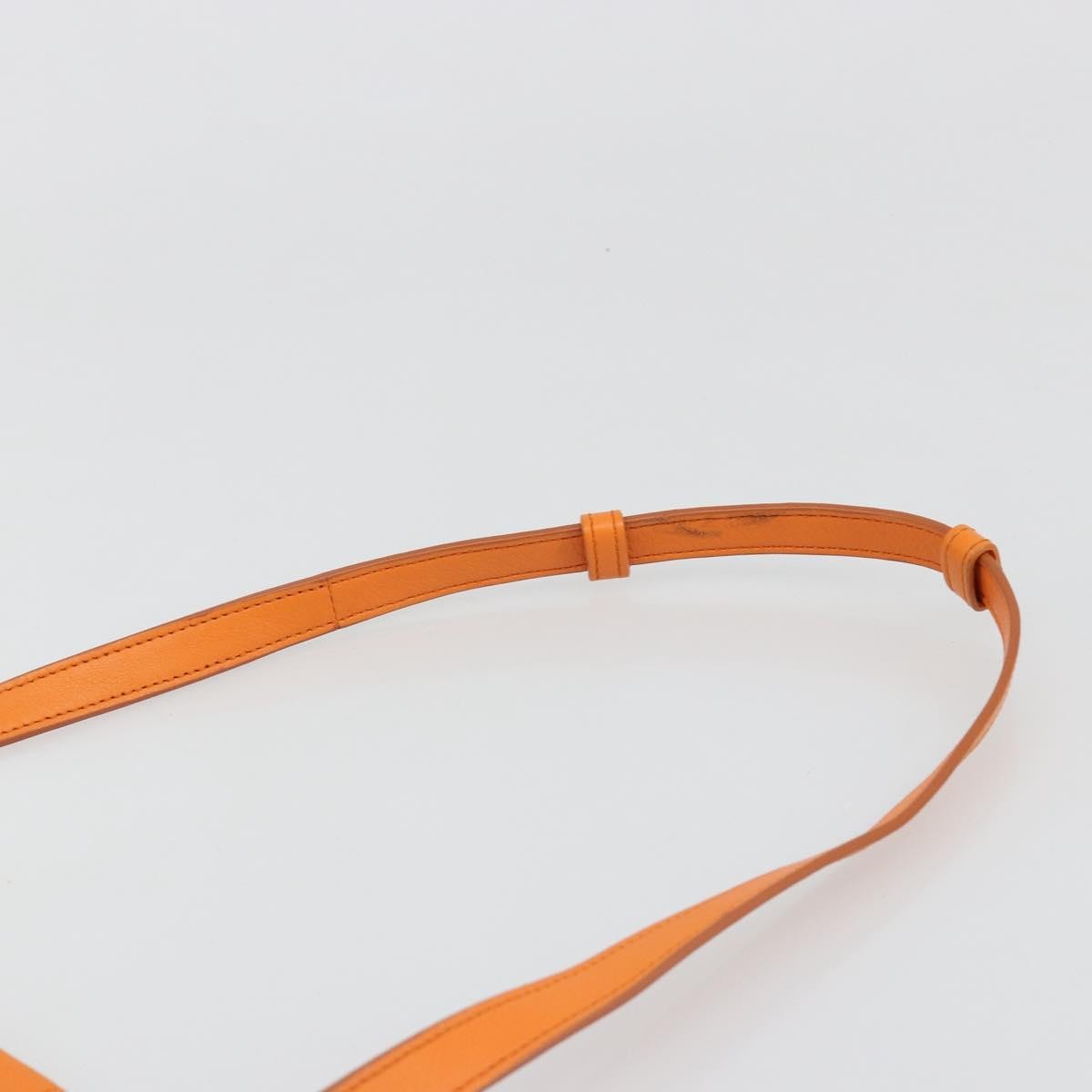 Saint Laurent Classic Y Cabas Leather Orange Leather Tote Bag Bag (Pre-Owned)