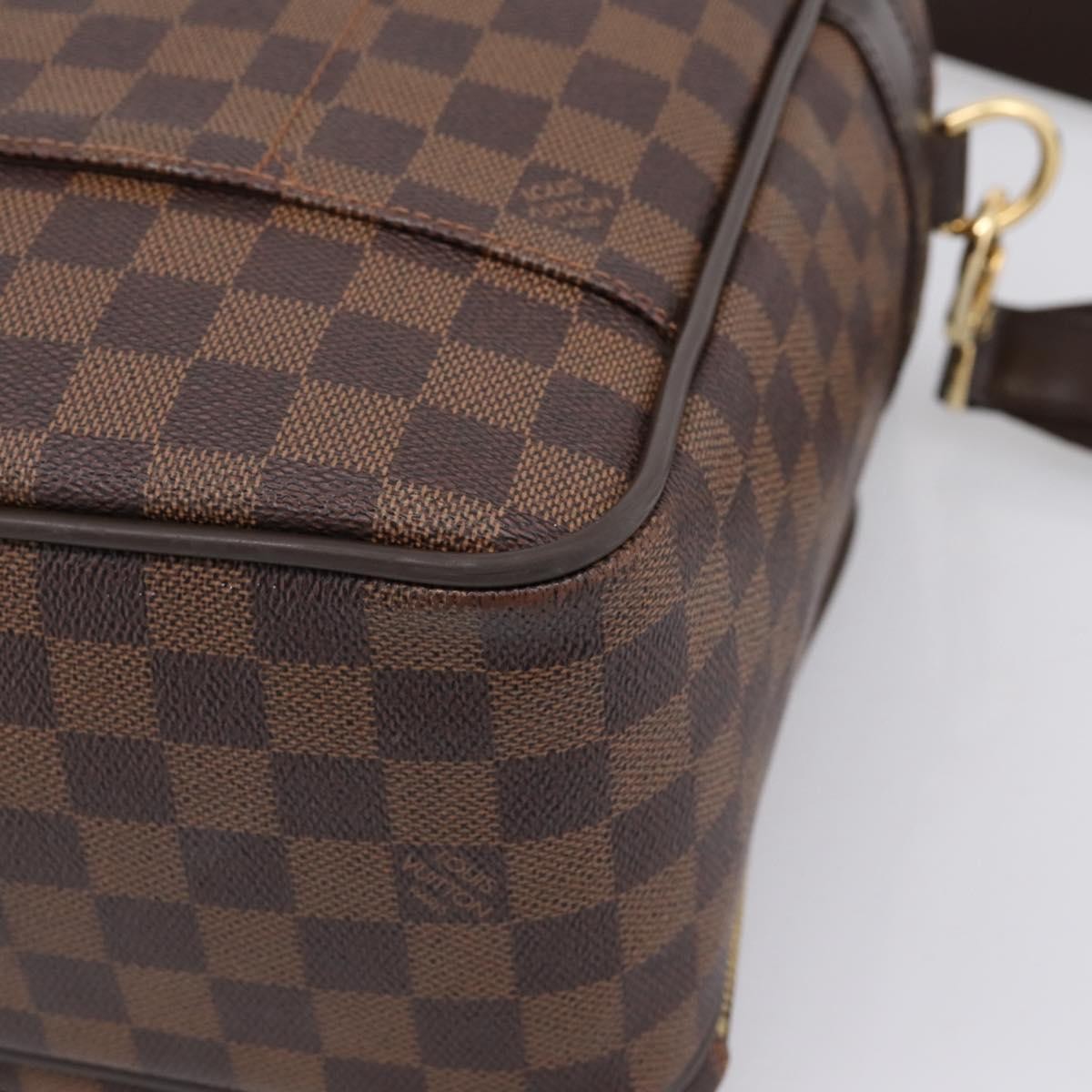 Louis Vuitton Icare Laptop Damier Ebene Brown Canvas Briefcase Bag (Pre-Owned)