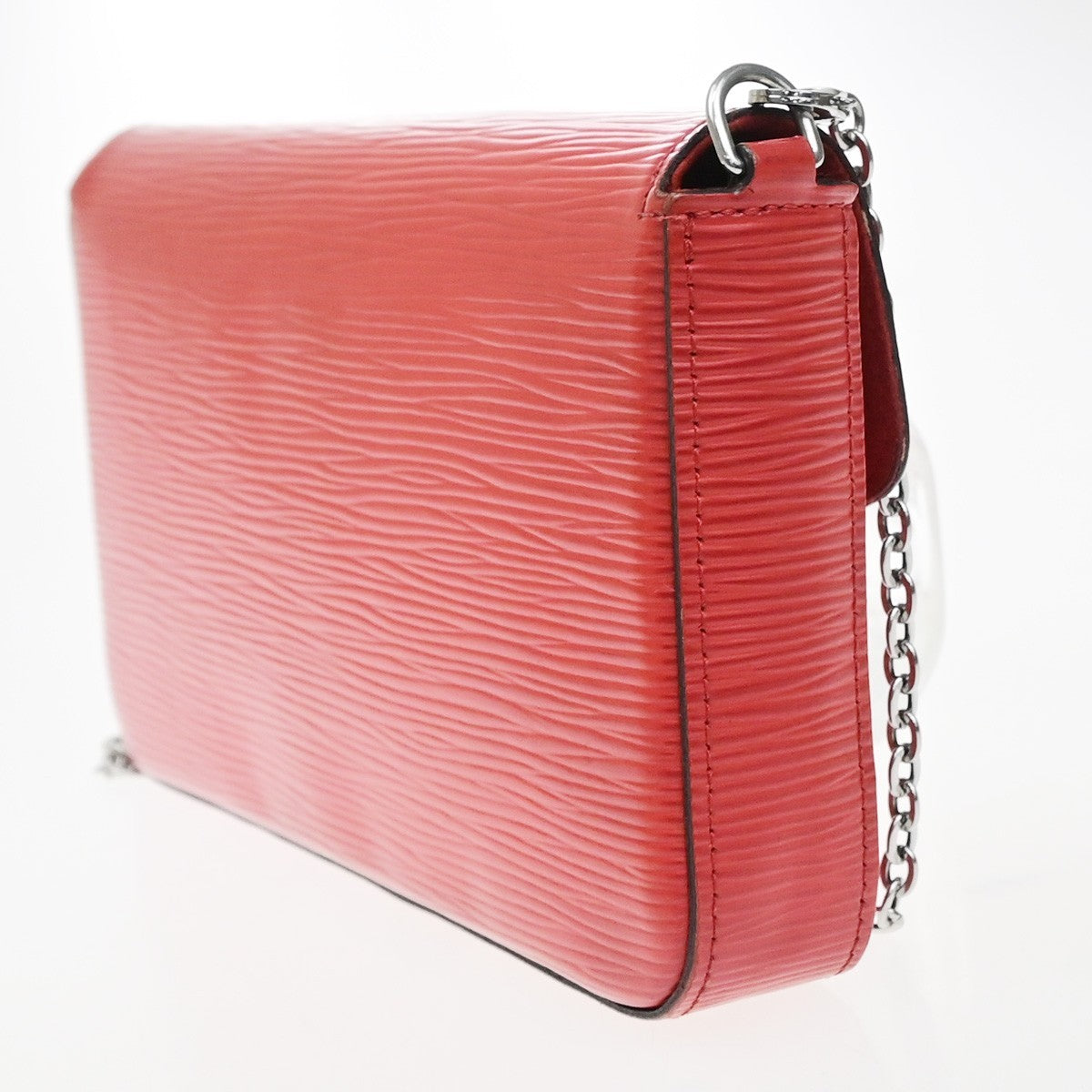 Louis Vuitton Felicie Chain Epi Leather Red Leather Clutche & Pouche Bag (Pre-Owned)