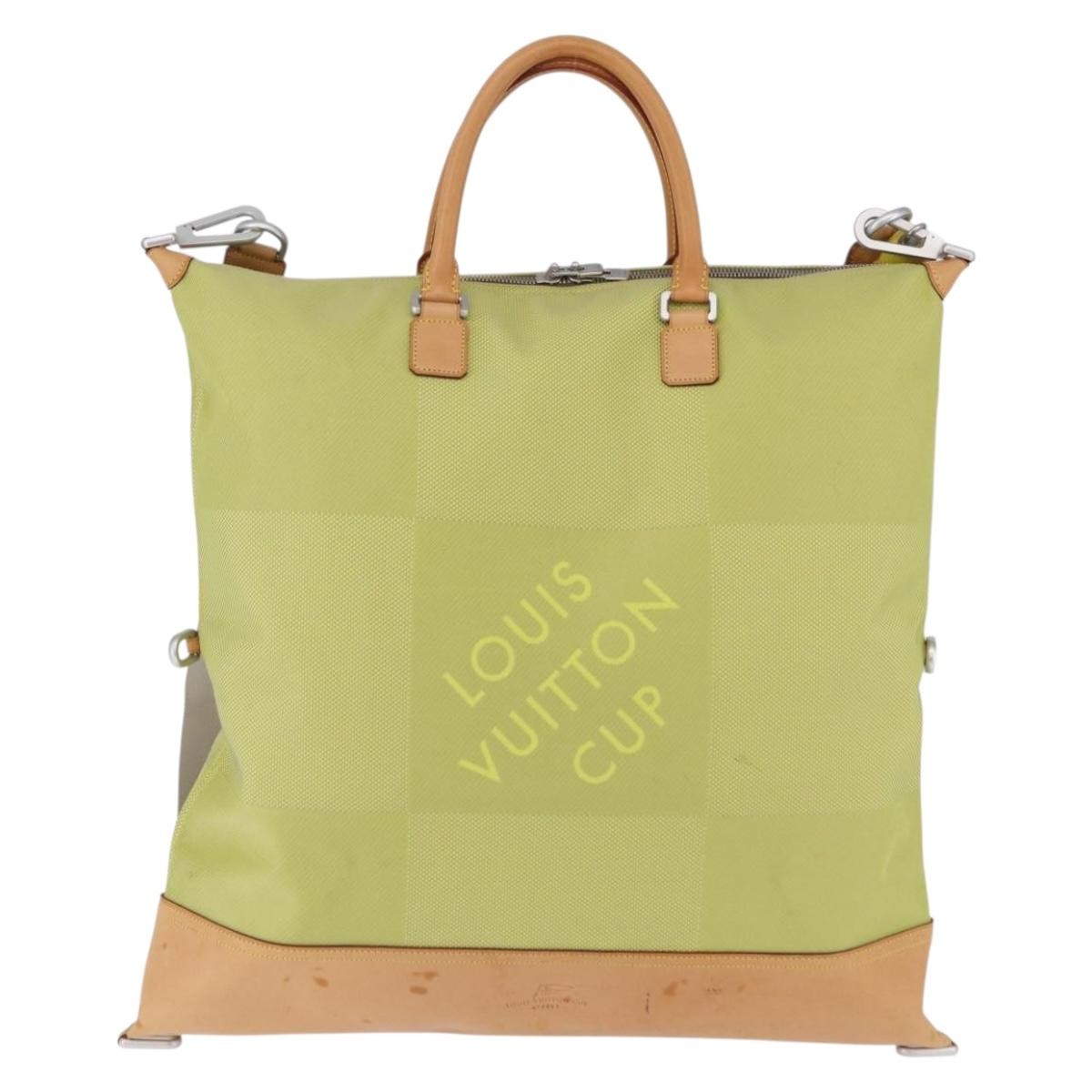 Louis Vuitton Cup Cube Damier Geant Canvas Yellow Canvas Shoulder Bag Bag (Pre-Owned)
