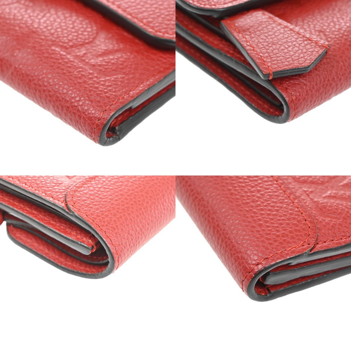 Louis Vuitton Pont Neuf Monogram Empreinte Leather Red Leather Wallets Accessory (Pre-Owned)