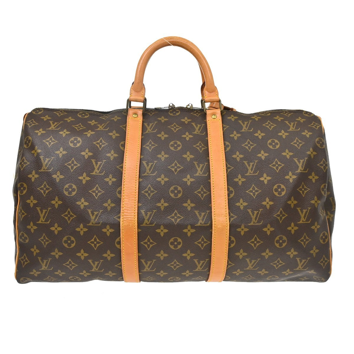 Louis Vuitton Keepall Monogram Canvas Brown Canvas Travel Bag Bag (Pre-Owned)