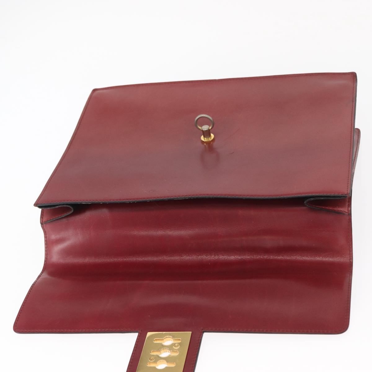 Celine Handbag Leather Red Leather Handbag (Pre-Owned)