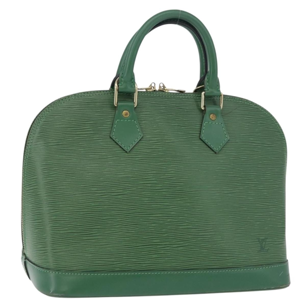 Louis Vuitton Alma Epi Green Leather Handbag (Pre-Owned)