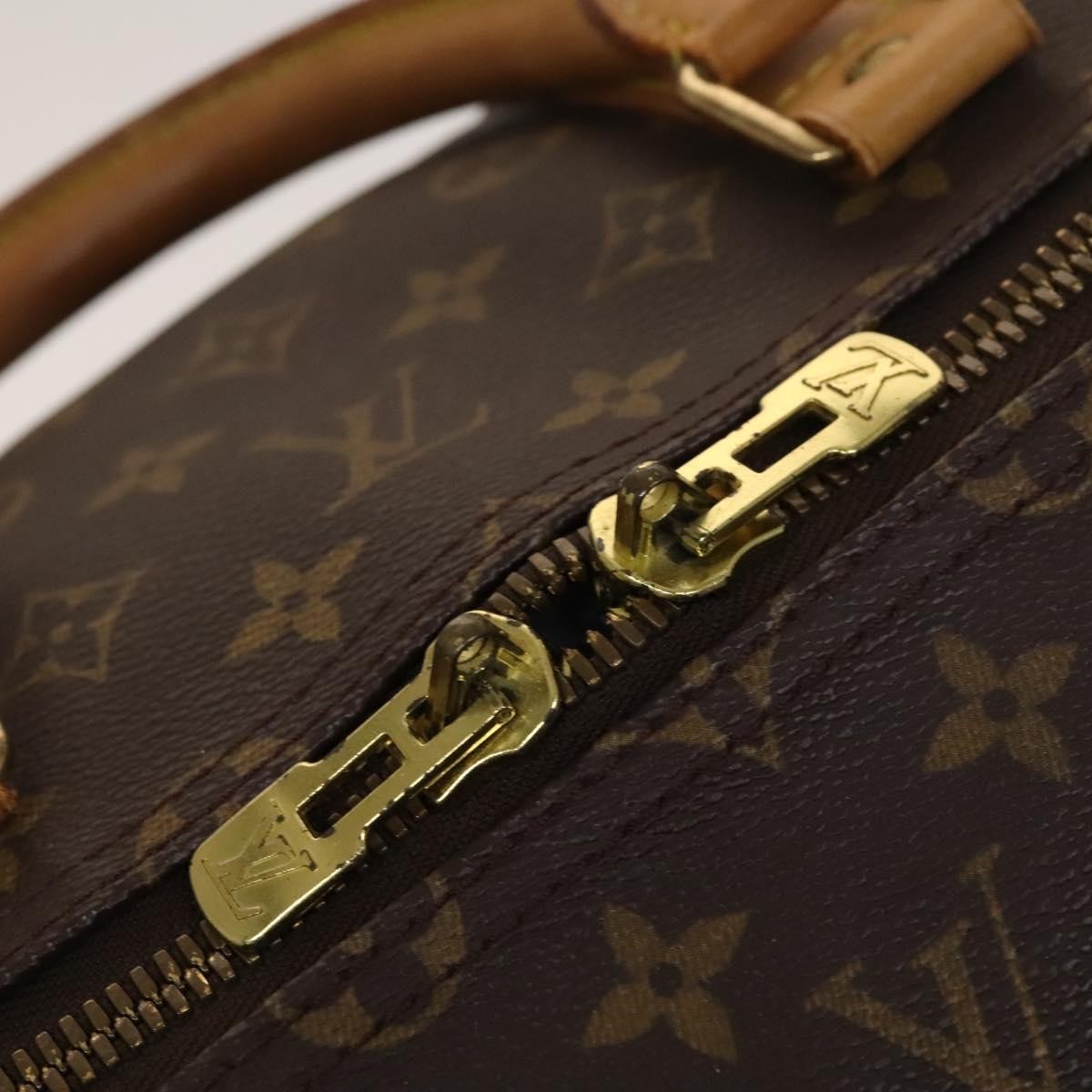 Louis Vuitton Keepall Monogram Canvas Brown Canvas Travel Bag Bag (Pre-Owned)