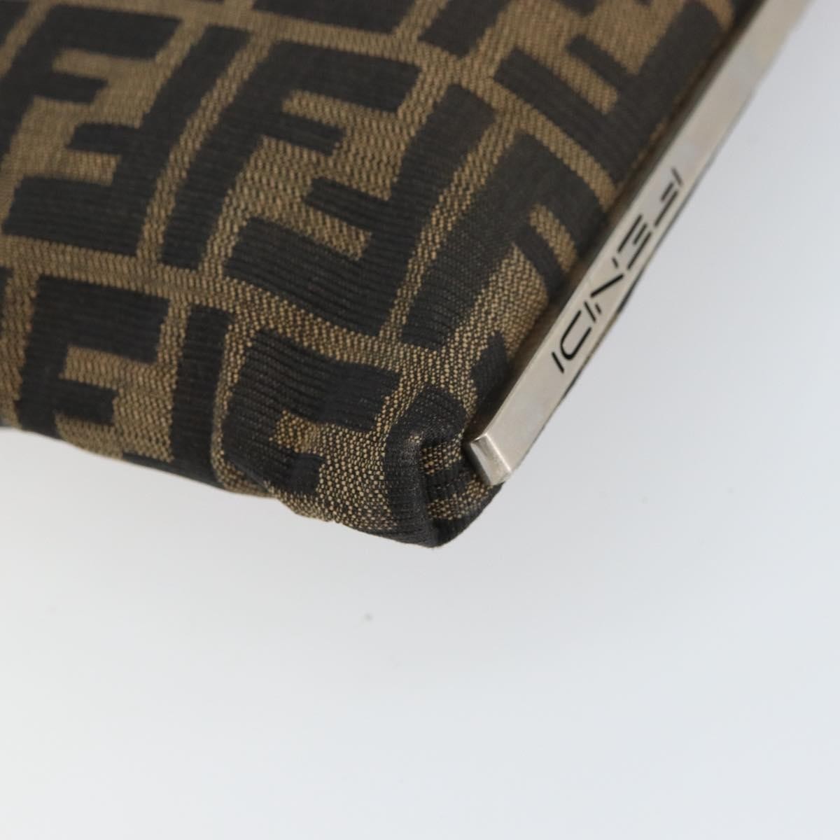 Fendi Vintage Shoulderbag Canvas Brown Canvas Shoulder Bag Bag (Pre-Owned)