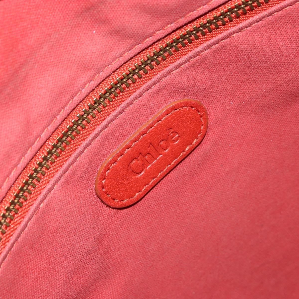 Chloe Vintage Leather Orange Leather Shoulder Bag Bag (Pre-Owned)