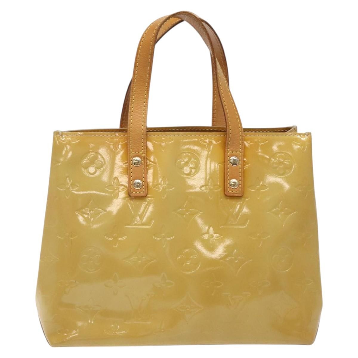 Louis Vuitton Reade Monogram Vernis Beige Patent_Leather Handbag (Pre-Owned)