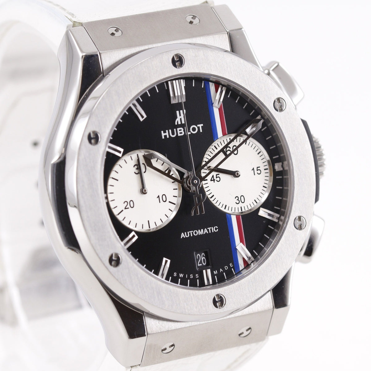 Hublot Classic Fusion Automatic Titanium And Alligator Watch (Pre-Owned)