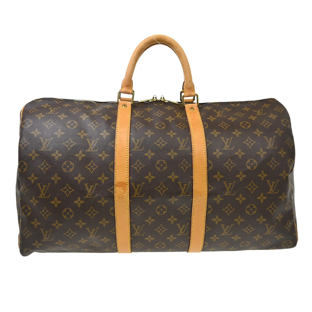Louis Vuitton Keepall Monogram Canvas Brown Canvas Travel Bag Bag (Pre-Owned)