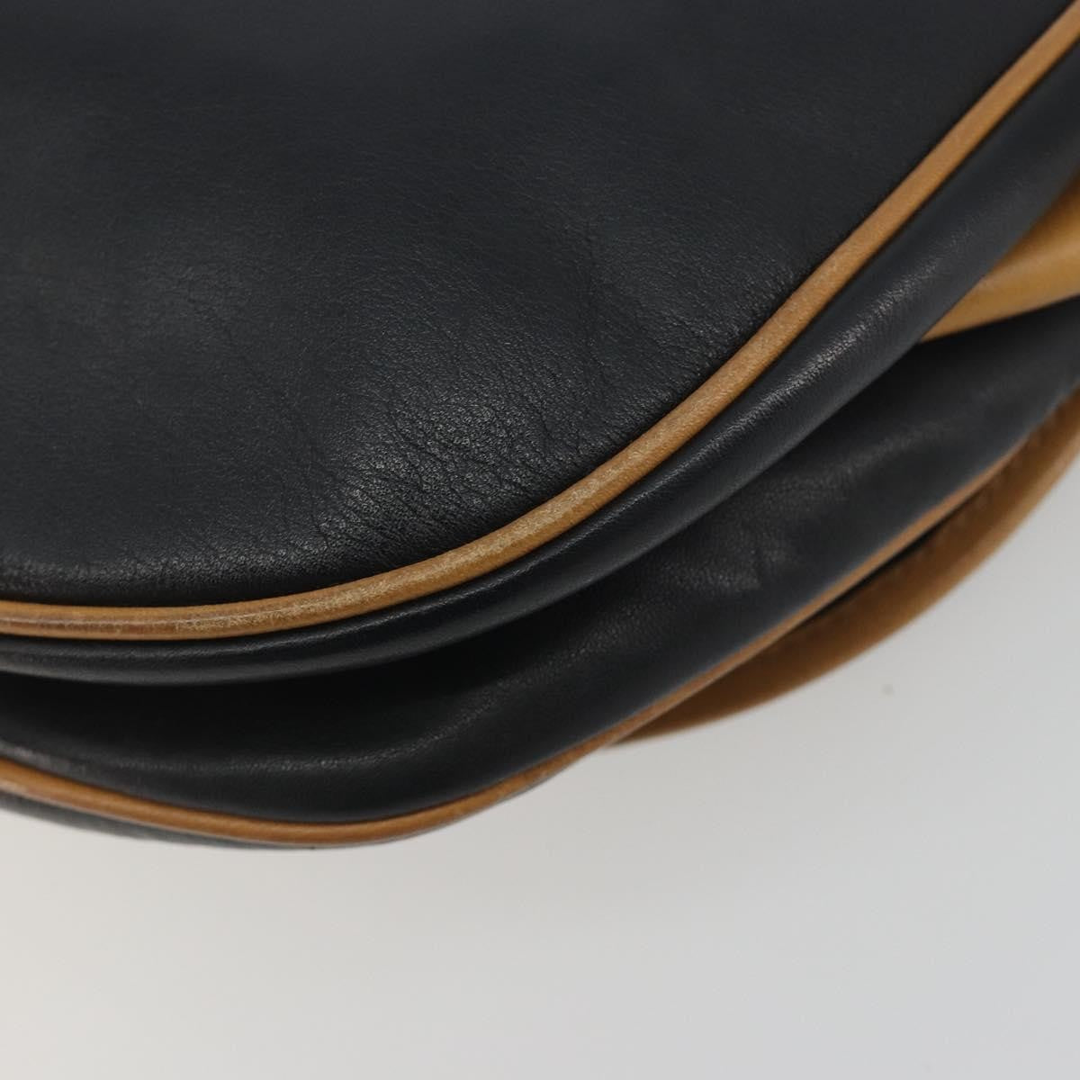 Celine Vintage Leather Black Leather Shoulder Bag Bag (Pre-Owned)