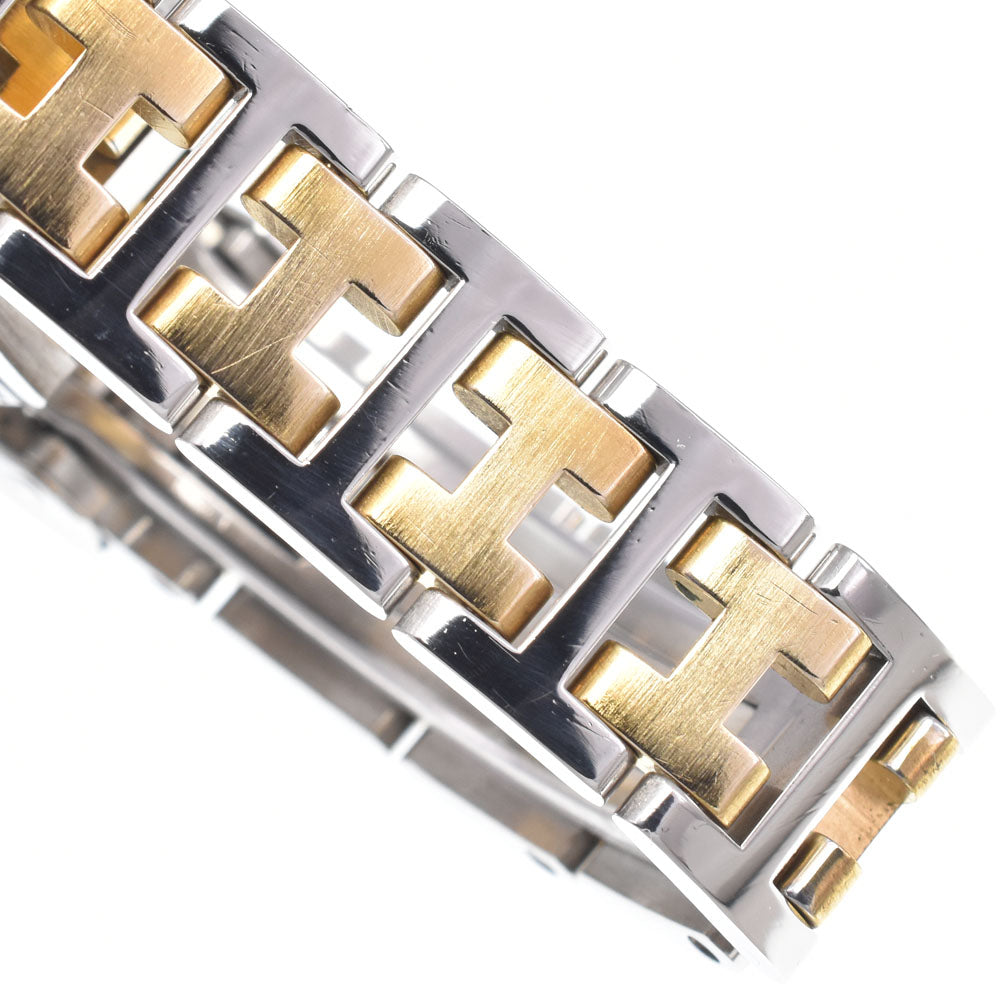 Hermes Rallye Quartz Stainless Steel And Plated Metal Watch (Pre-Owned)