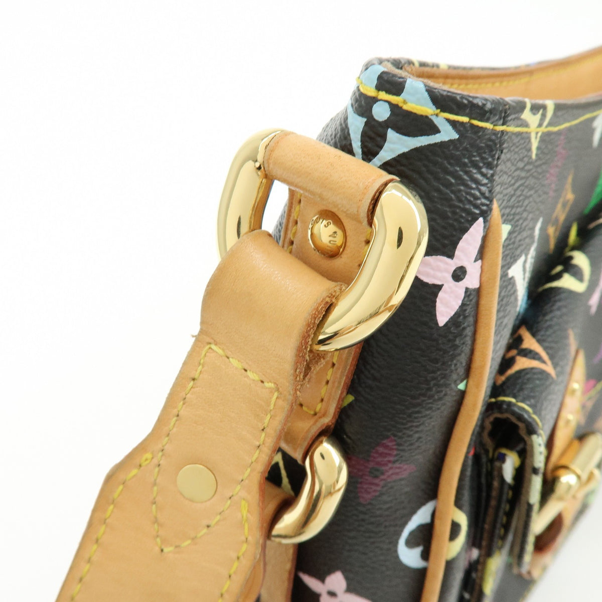 Louis Vuitton Lodge Monogram Multicolor Black Canvas Handbag (Pre-Owned)