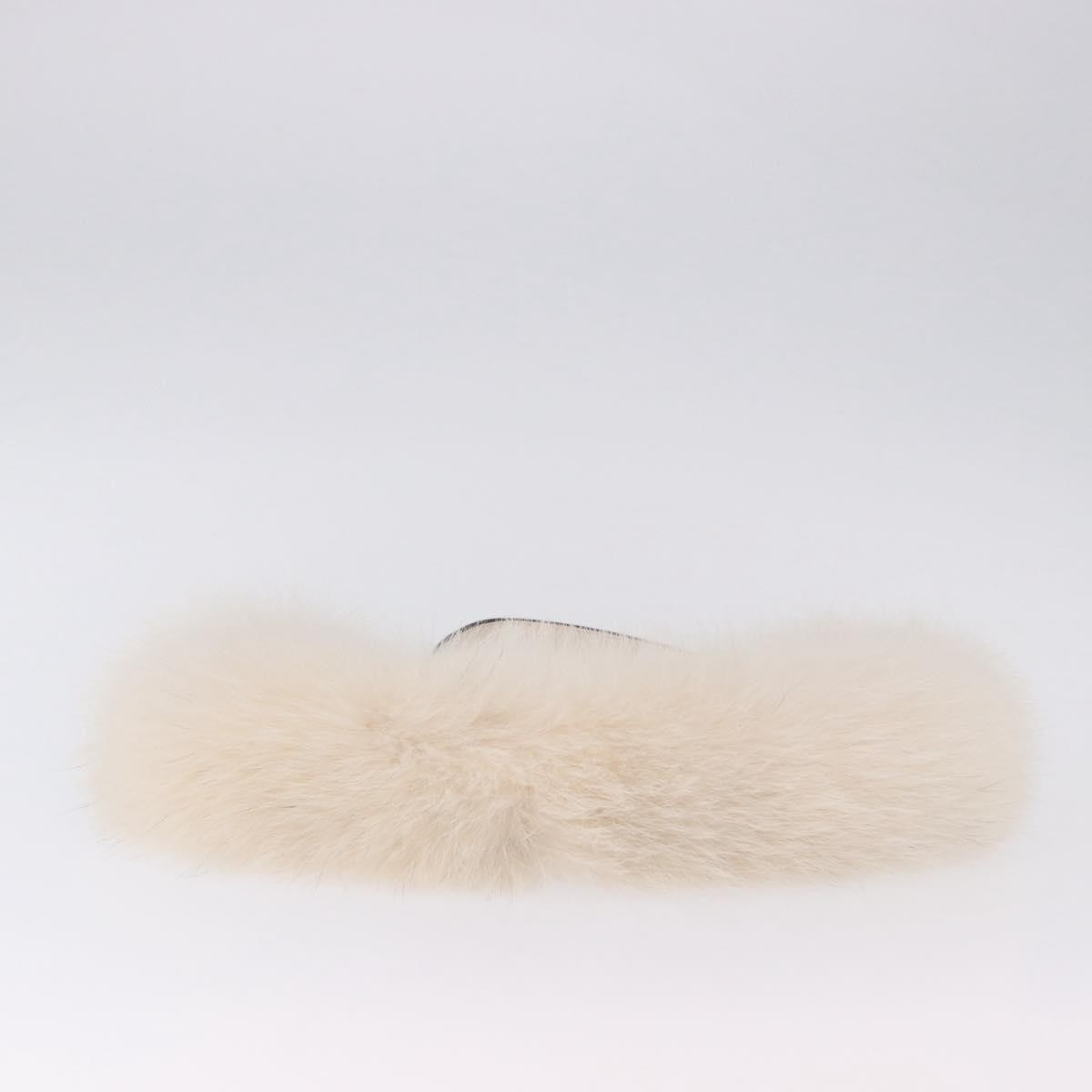 Fendi O'lock Swing Leather With Fur White Leather Shoulder Bag Bag (Pre-Owned)