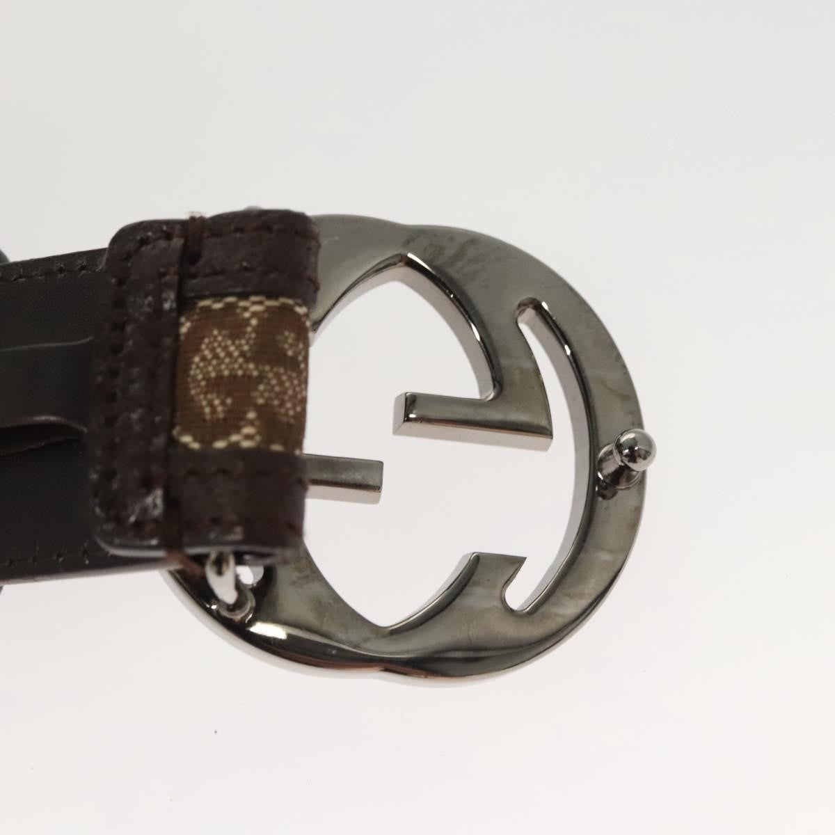 Gucci Interlocking G Belt Gg Canvas Beige Canvas Belts Accessory (Pre-Owned)