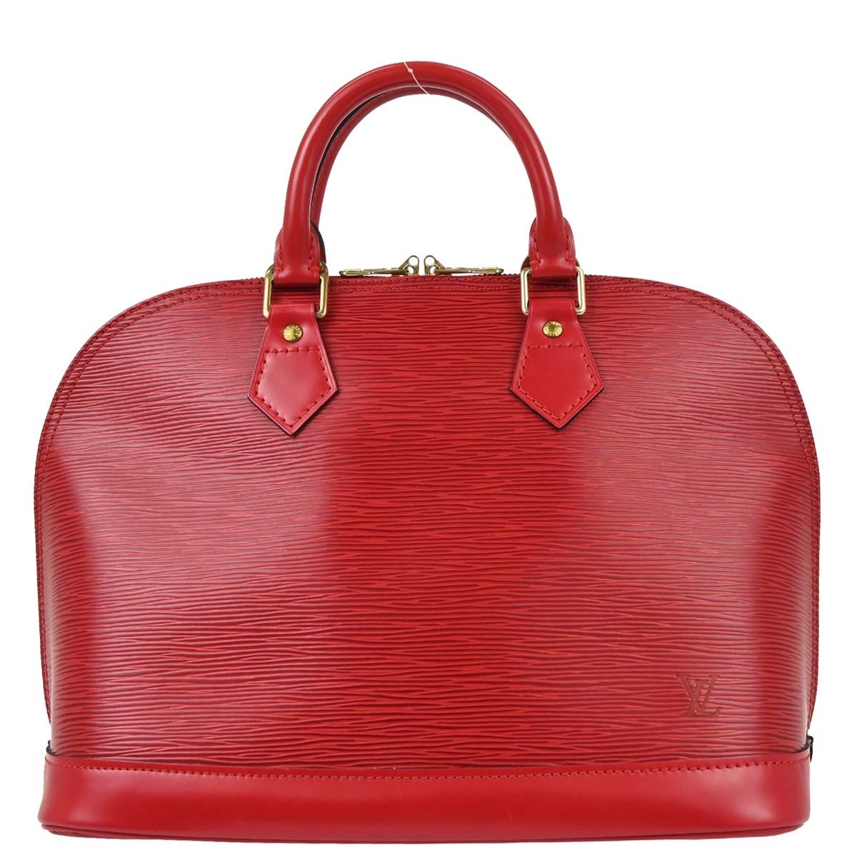 Louis Vuitton Alma Epi Leather Red Leather Handbag (Pre-Owned)